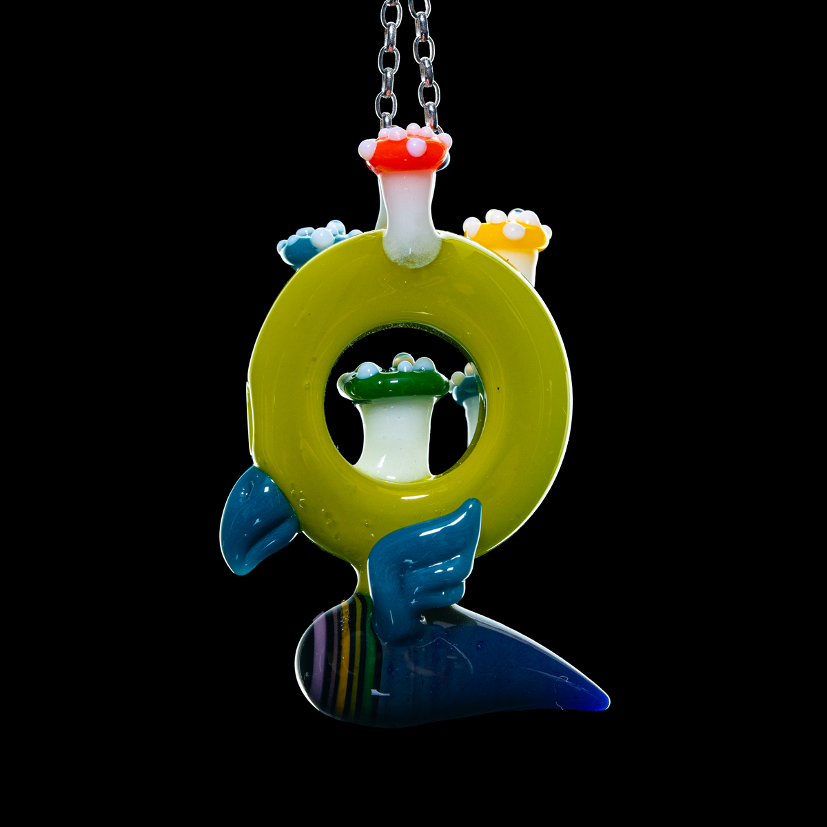 Calm x Snic Barnes - Chartreuse Burd Pendant