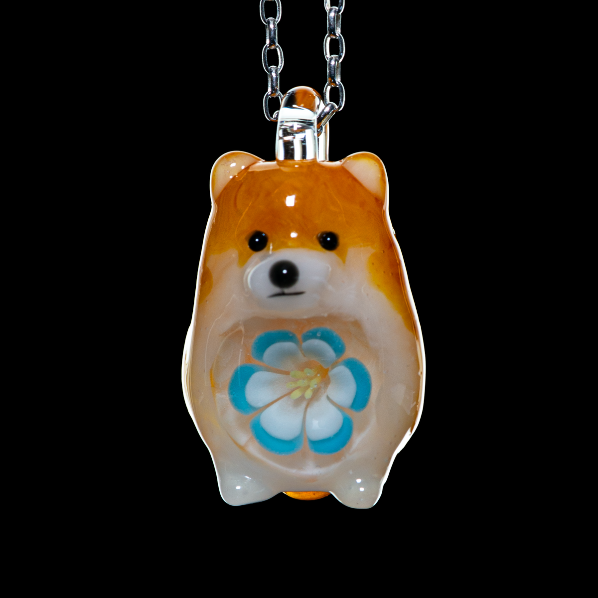 Azusa Glass - Puppy Pendant 1