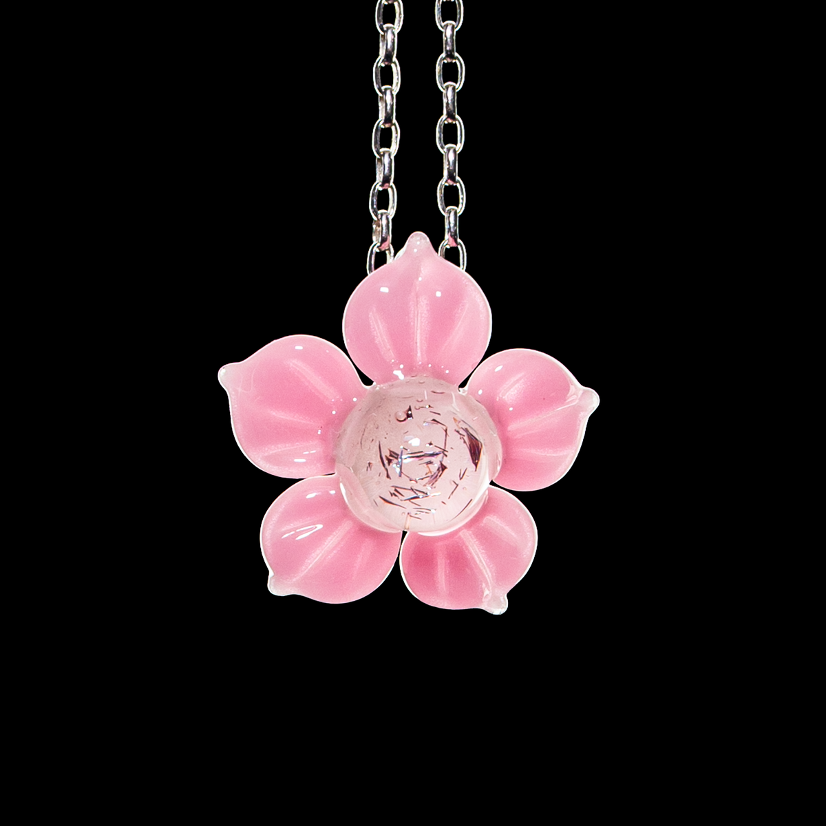 Mars Glassworks - Dichro Flower Pendant