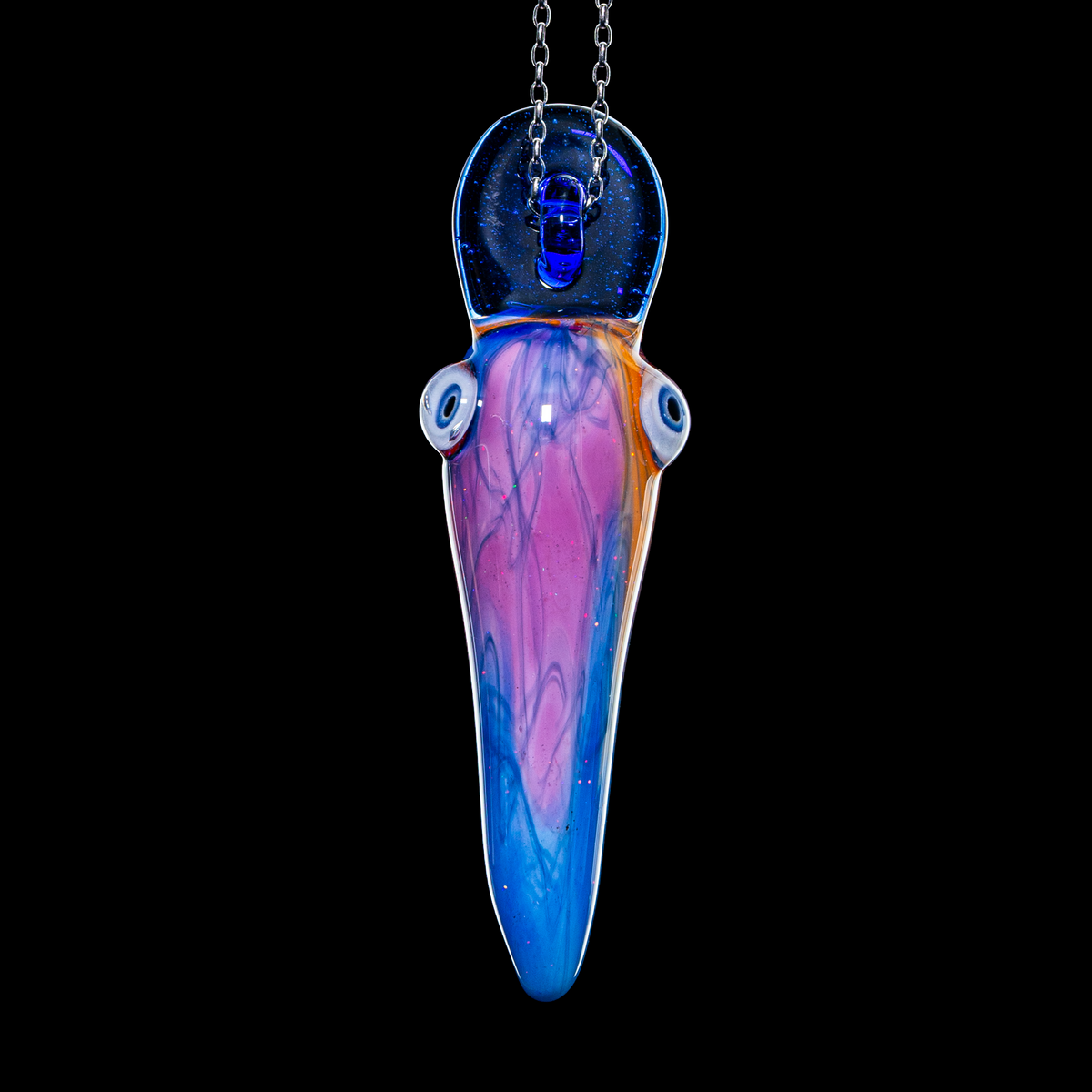 Matty White x Scott Moan - Large Cobalt Scribble Lure Pendant