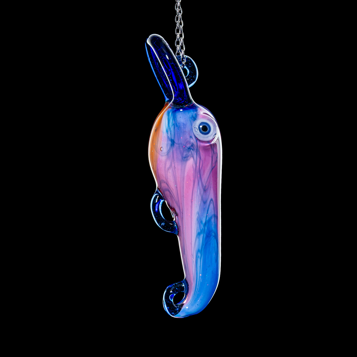 Matty White x Scott Moan - Large Cobalt Scribble Lure Pendant