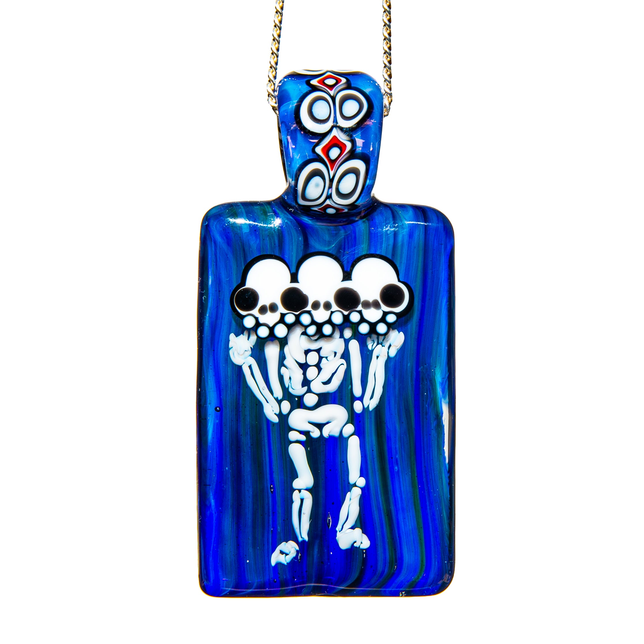 Lil Bear - Triple Skull Sacred Tablet Pendant