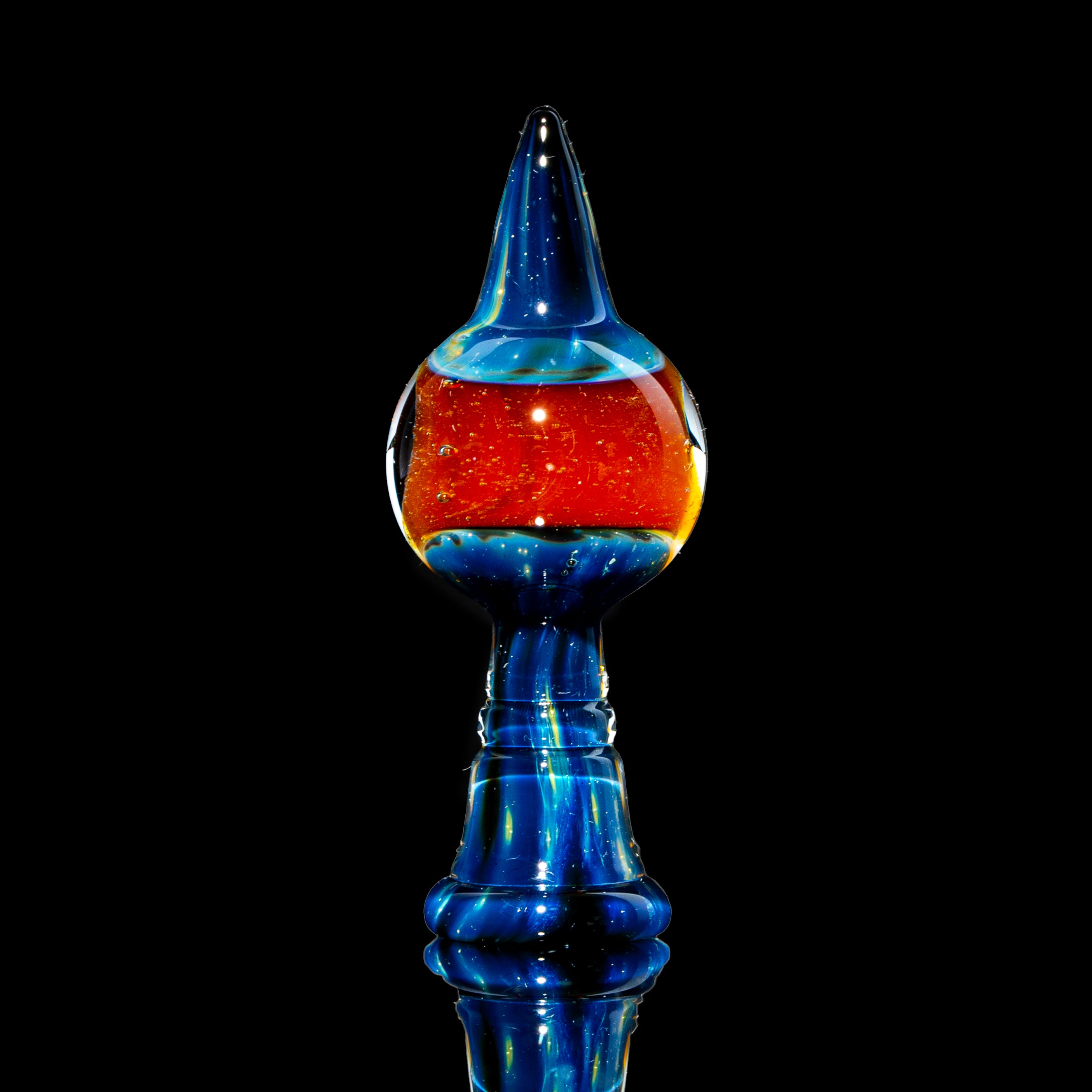 Commander Glass - Lava & Blue Slurper Cap & Pillar