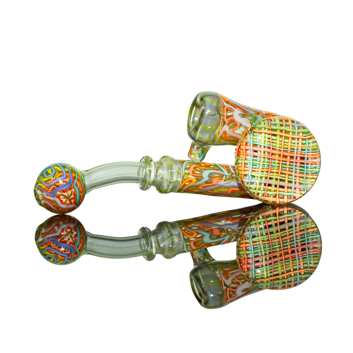 Hand-blown glass piece by Charisma Glass