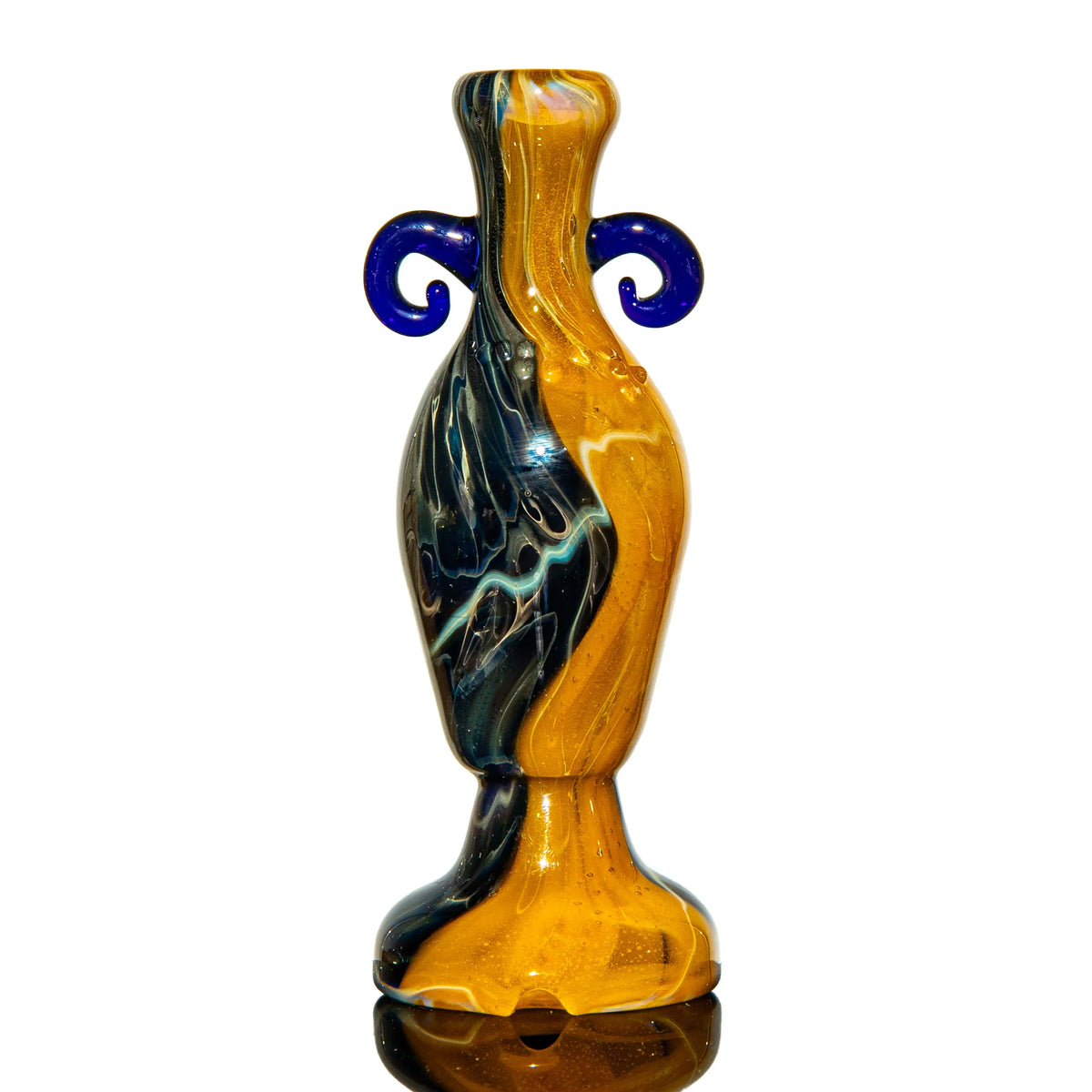 Hand-blown glass marble by Charisma Glass