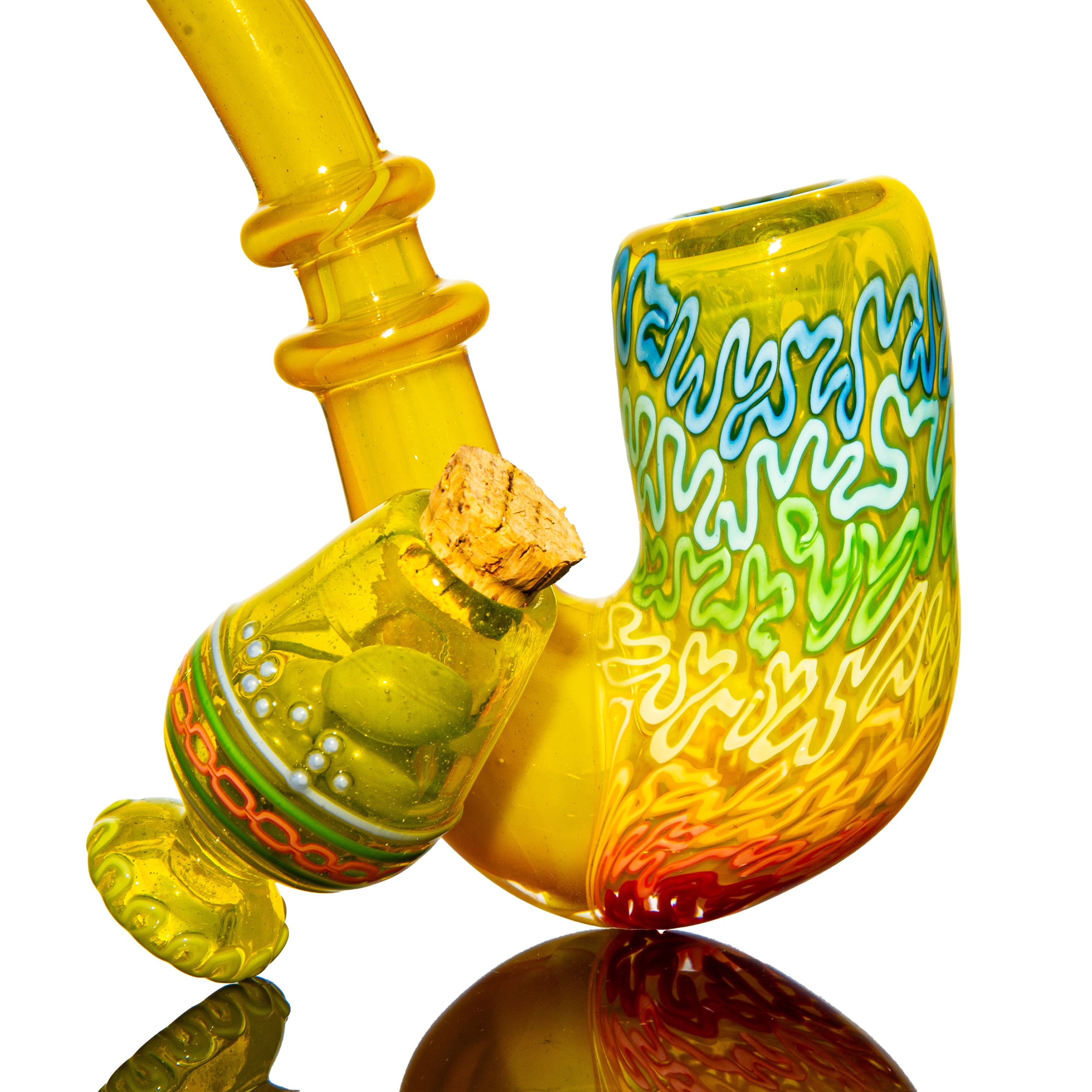 Charisma Glass - Yellow Olive Jar Sherlock