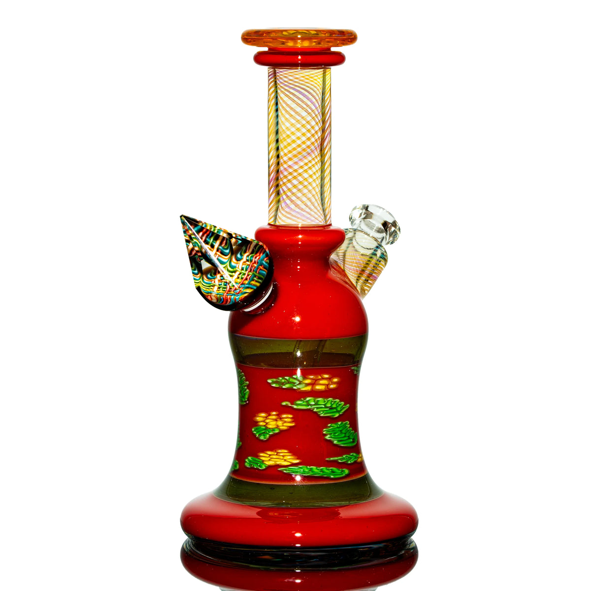 Hand-blown glass piece by Charisma Glass