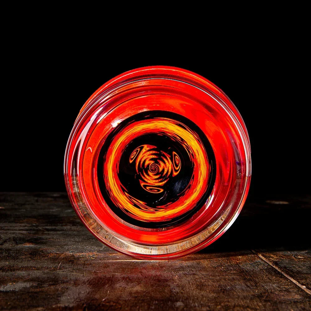 Glass Munky - Jet Black Fire Fade Lidded Pyrex Bowl