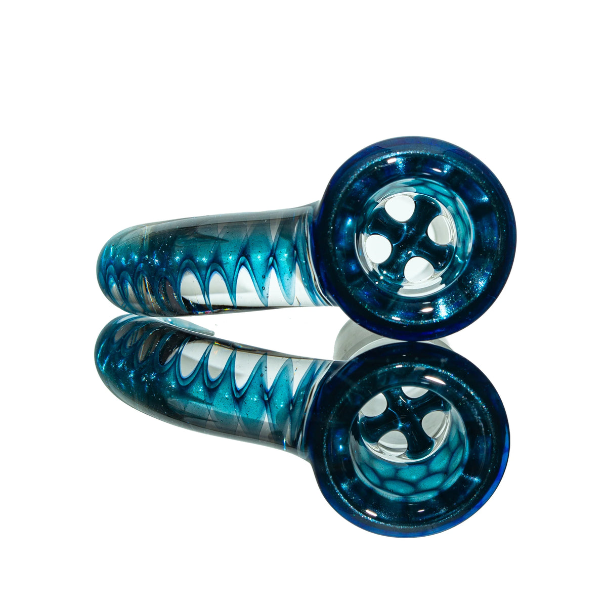Simple Lemon Farmer - Electric Blue Velvet Honeycomb 18mm Slide