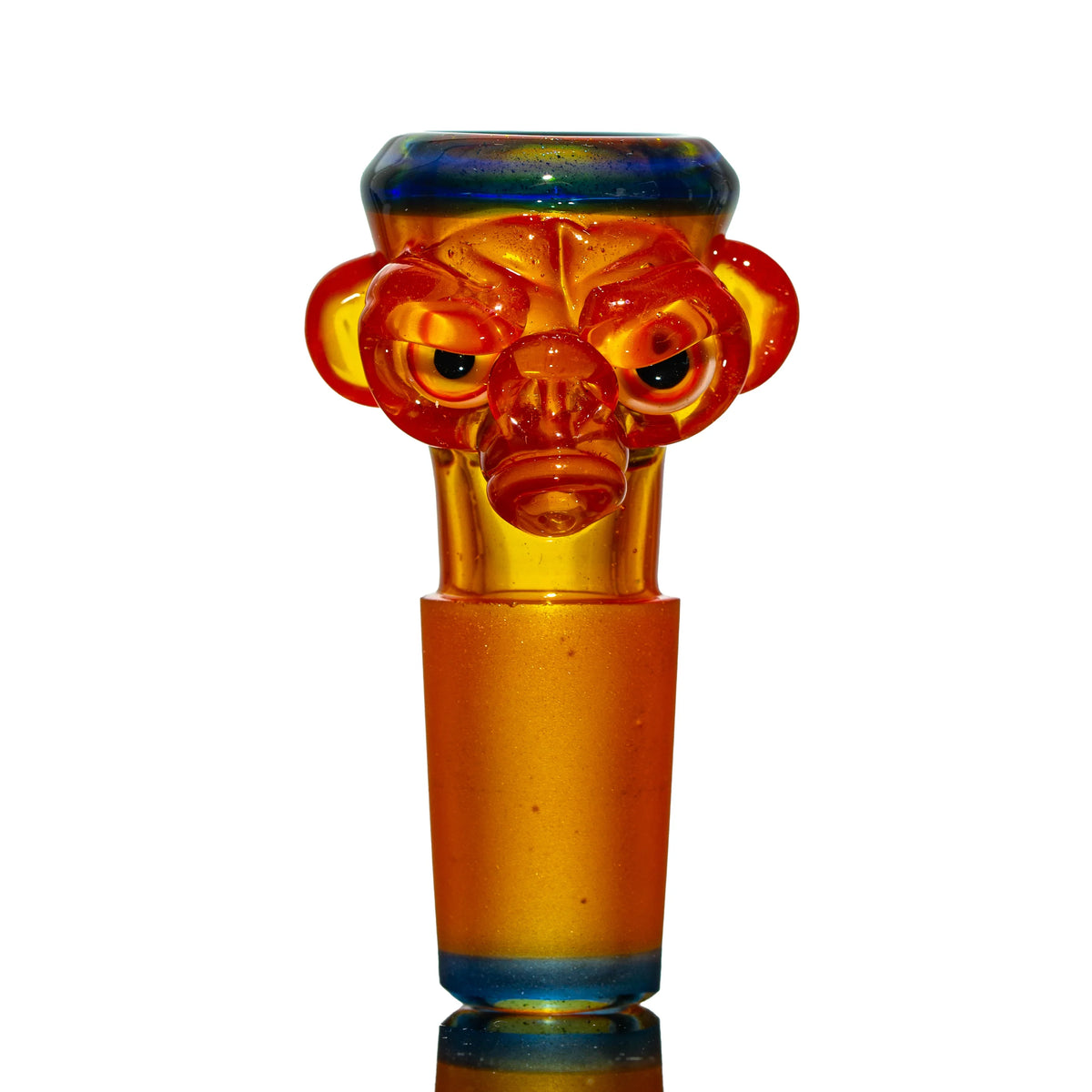 Hand-blown glass Monkey Fully Worked 18mm Slide by Simple Lemon Farmer x Coyle