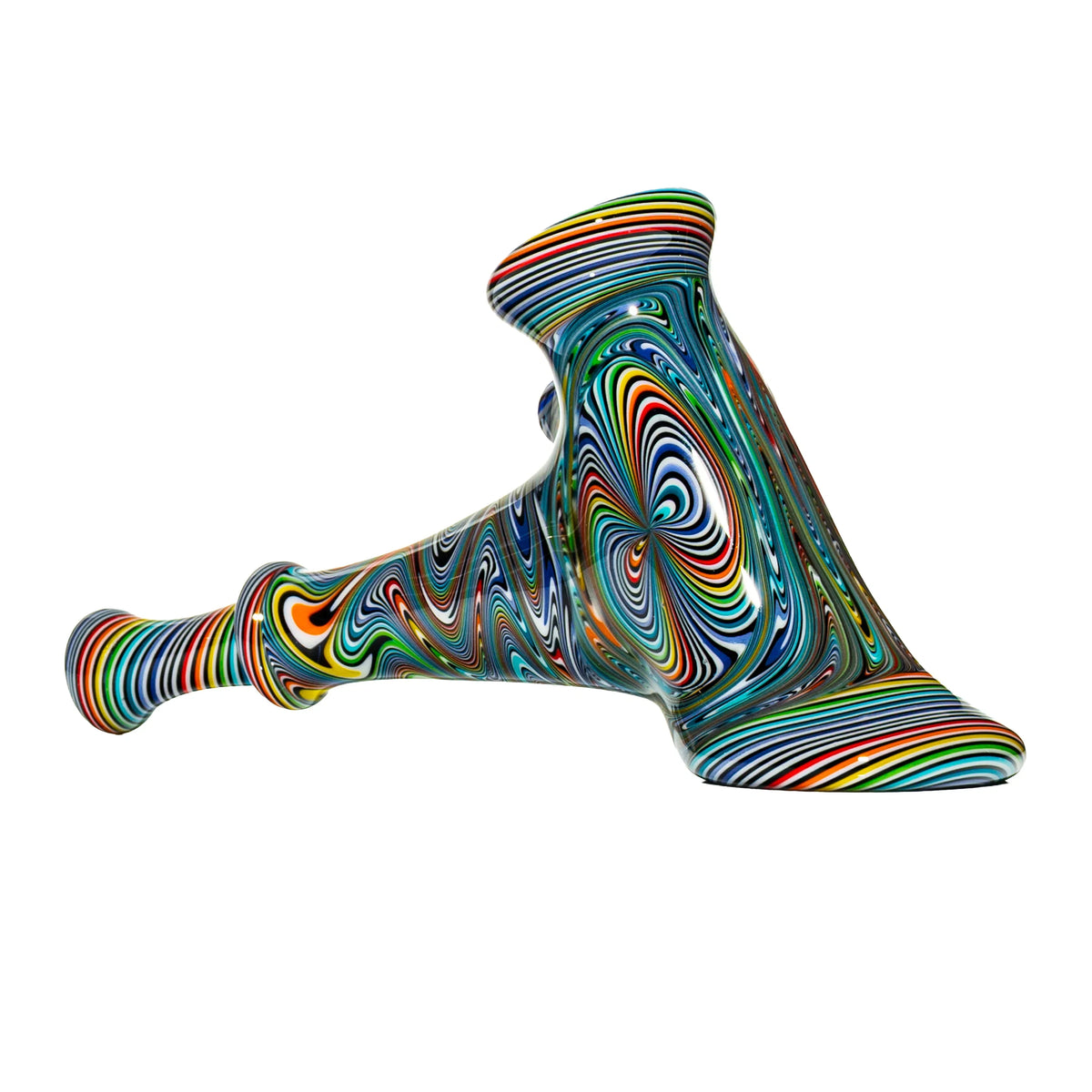 Hand-blown glass Rainbow Bow Tie Hammer by Dan Longden