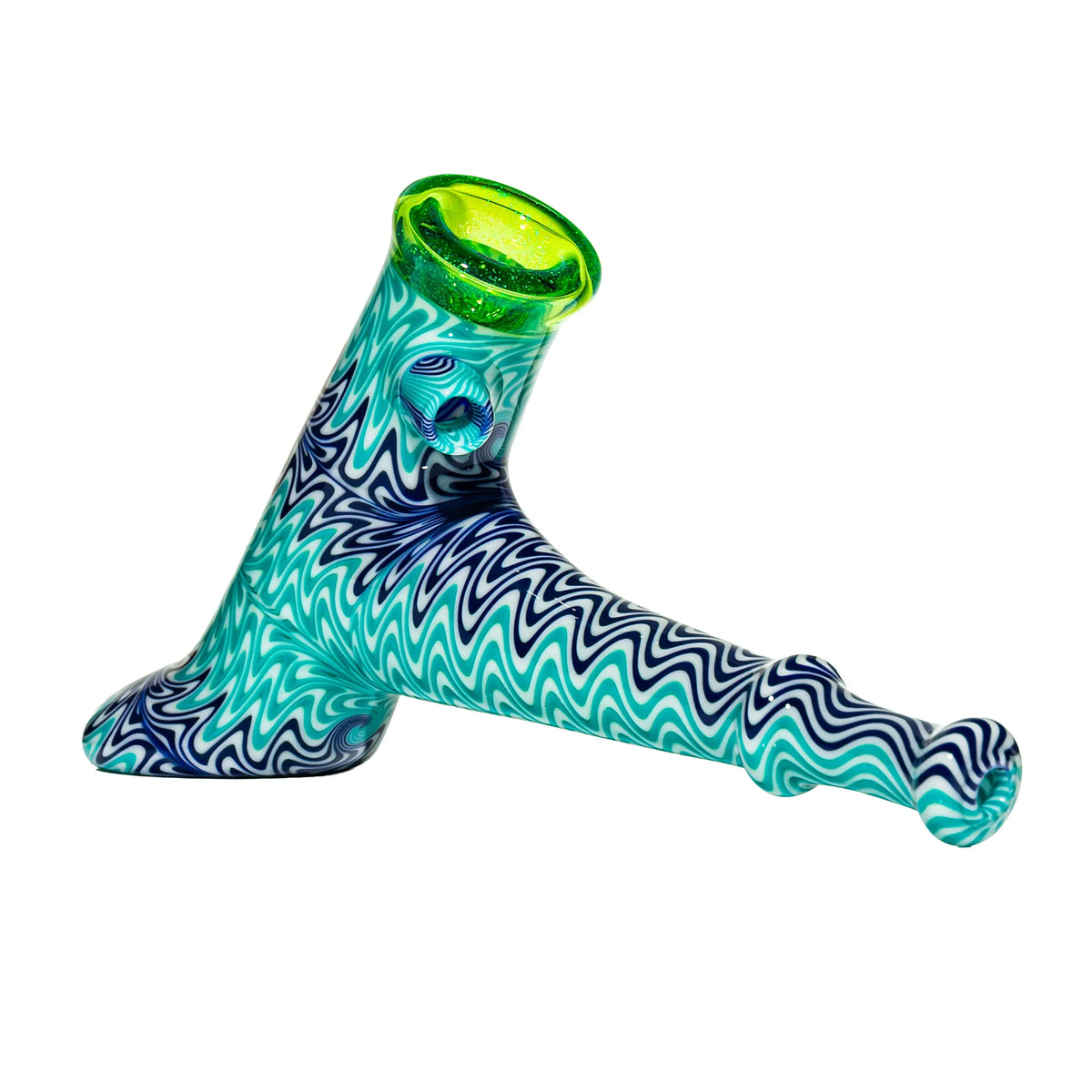 Dan Longden - Teal, Navy, White Wig Wag & Green Dichro Hammer