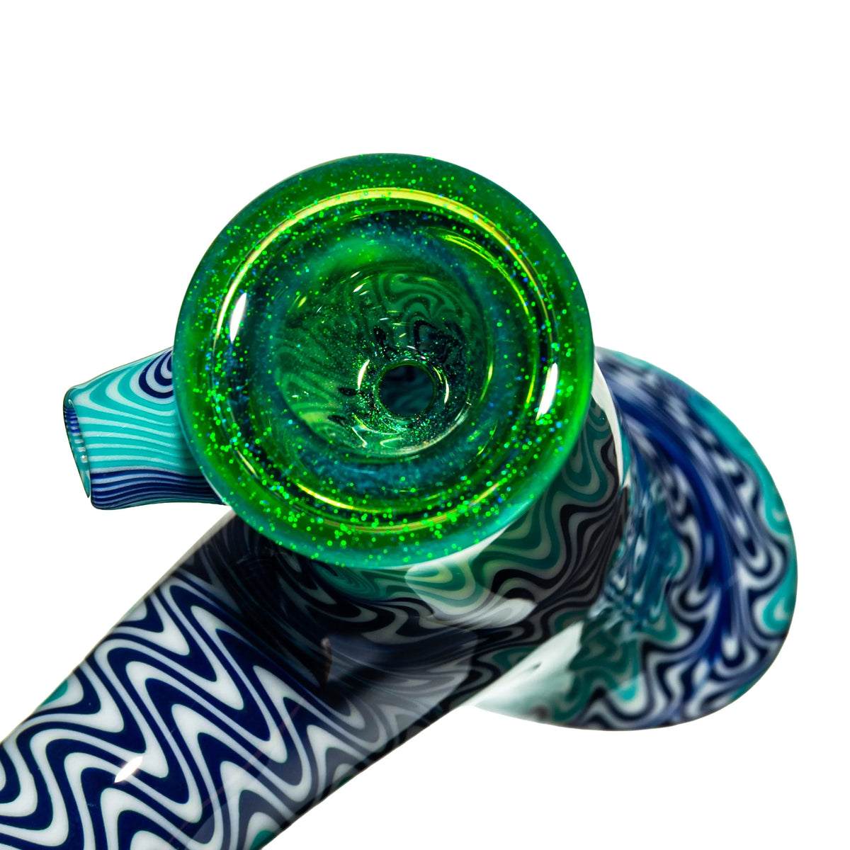 Dan Longden - Teal, Navy, White Wig Wag & Green Dichro Hammer