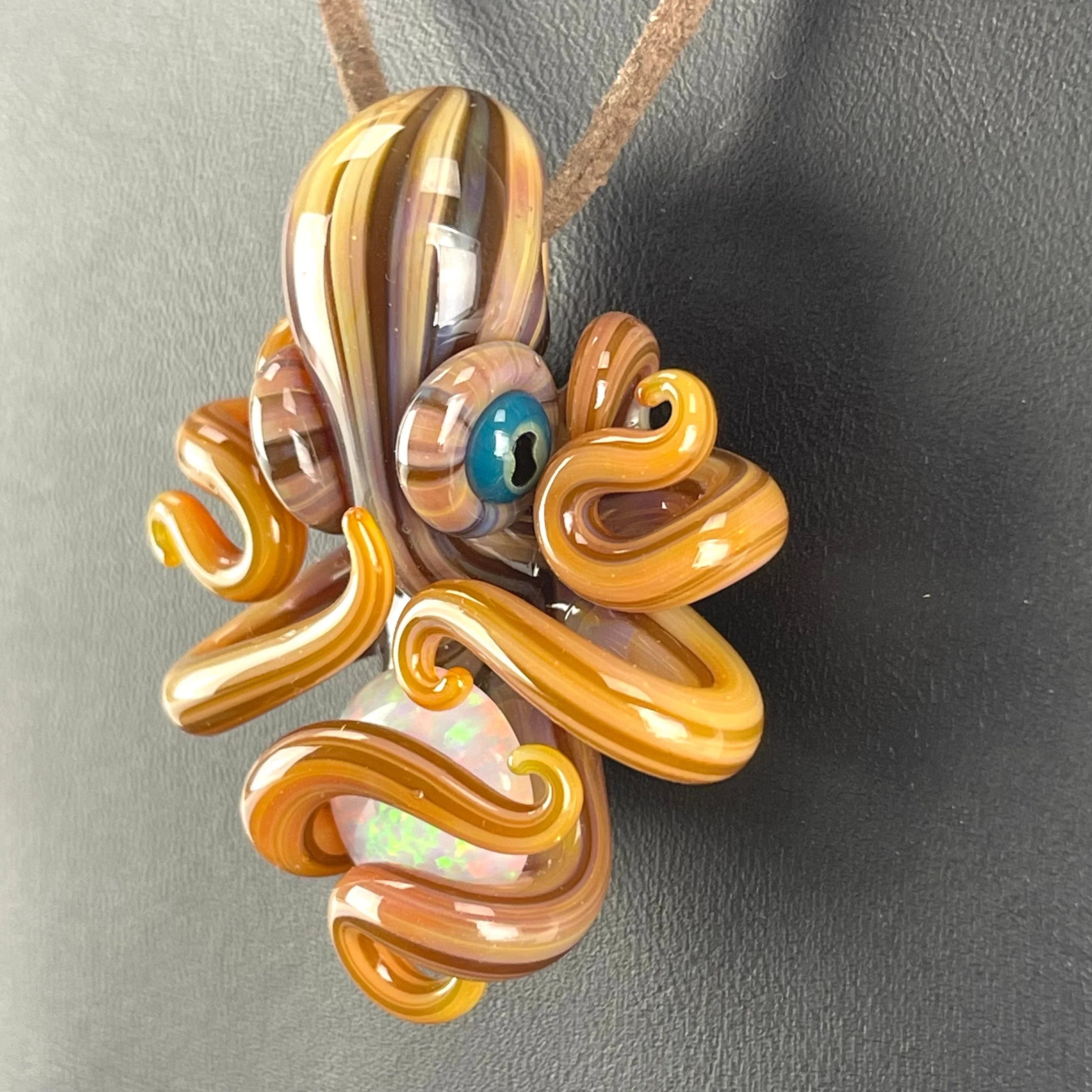 Elks That Run x Liz Wright - Opal Octopus Pendant