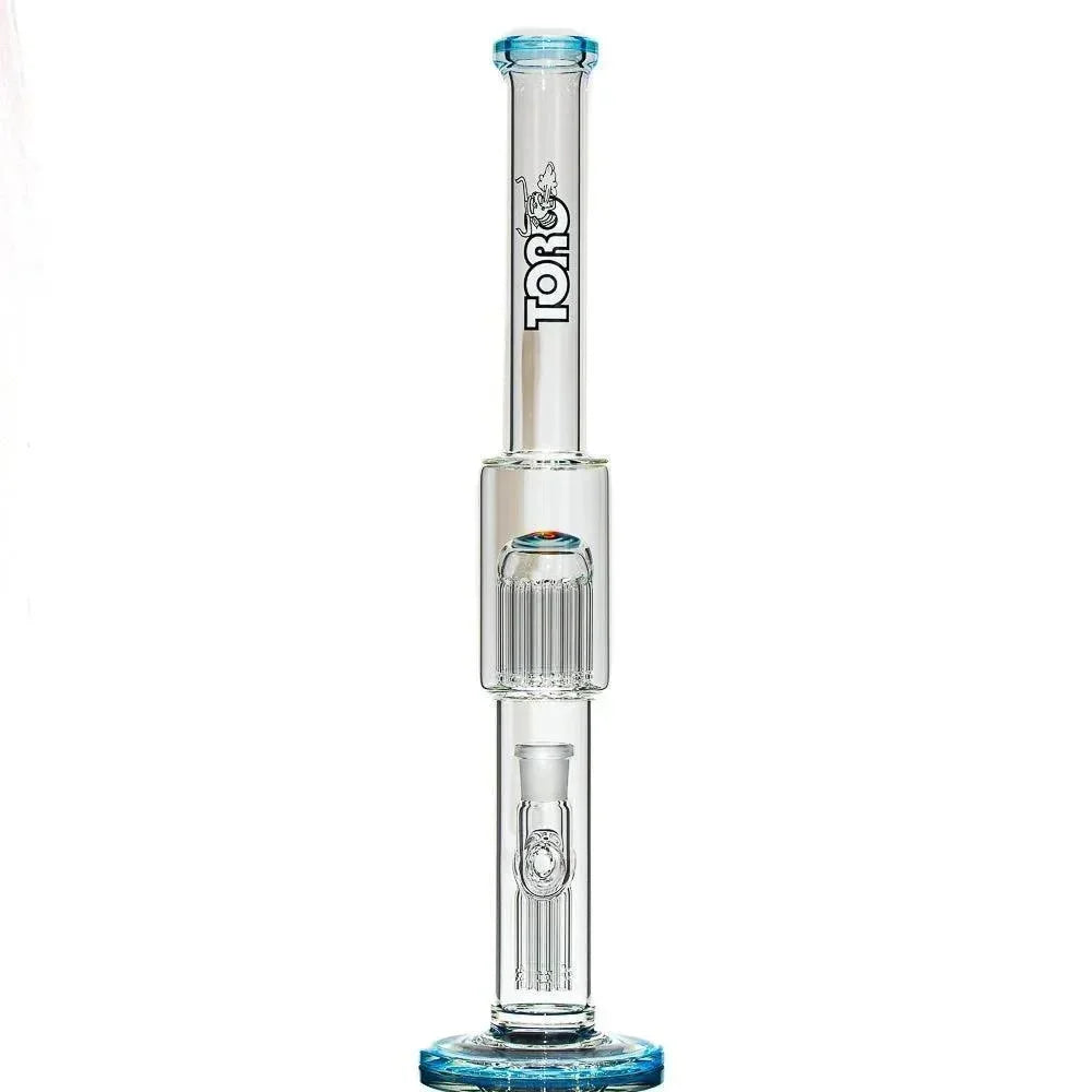 Toro Glass - Empire w/ Fire & Ice Reversal 7/13 Full Size Flower Tube