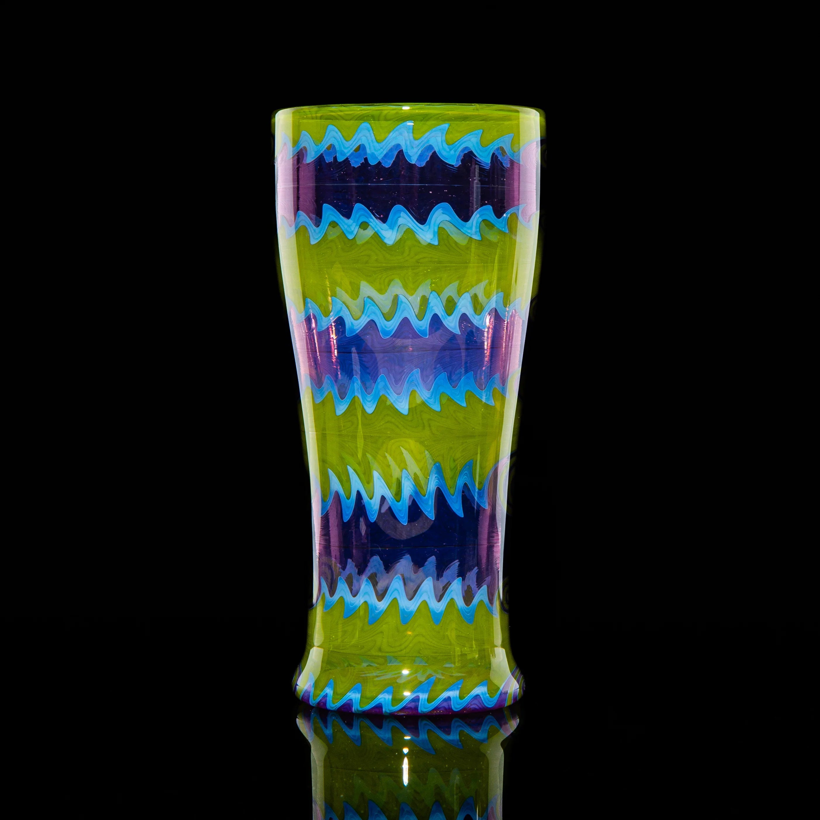 Erik Anders - Fully Worked Purple And Green Wig Wag Cup