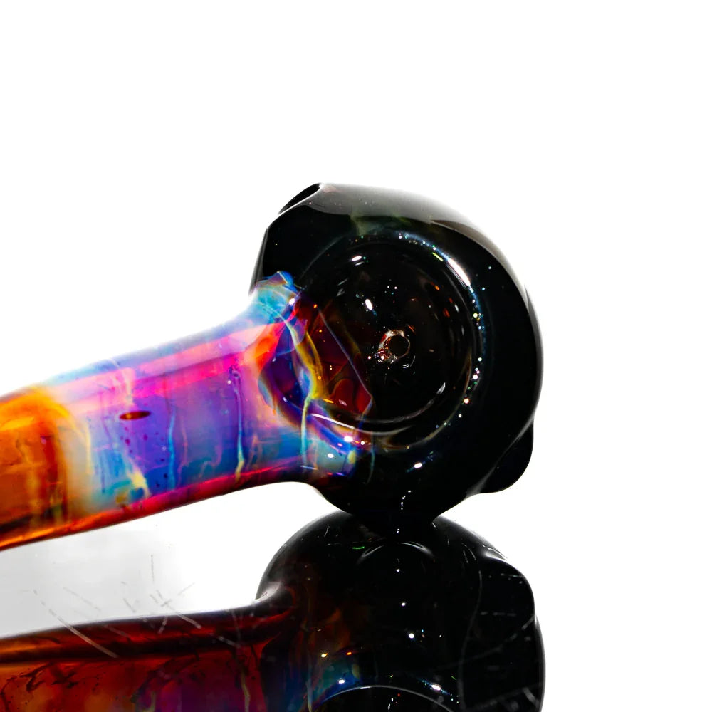 Freeways Glass Art - Amber Purple Spoon