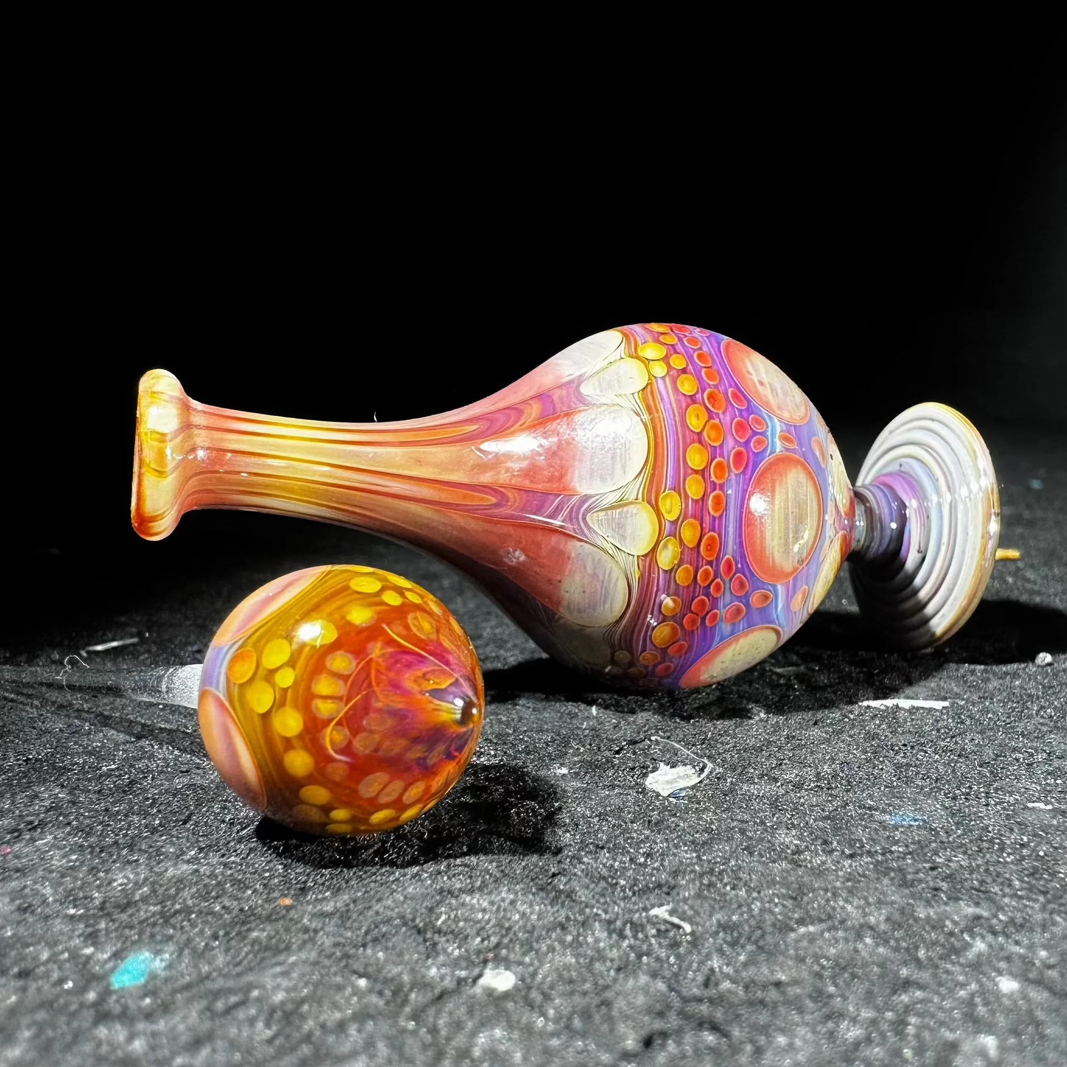 Suellen Fowler - Amber Purple Perfume Bottle