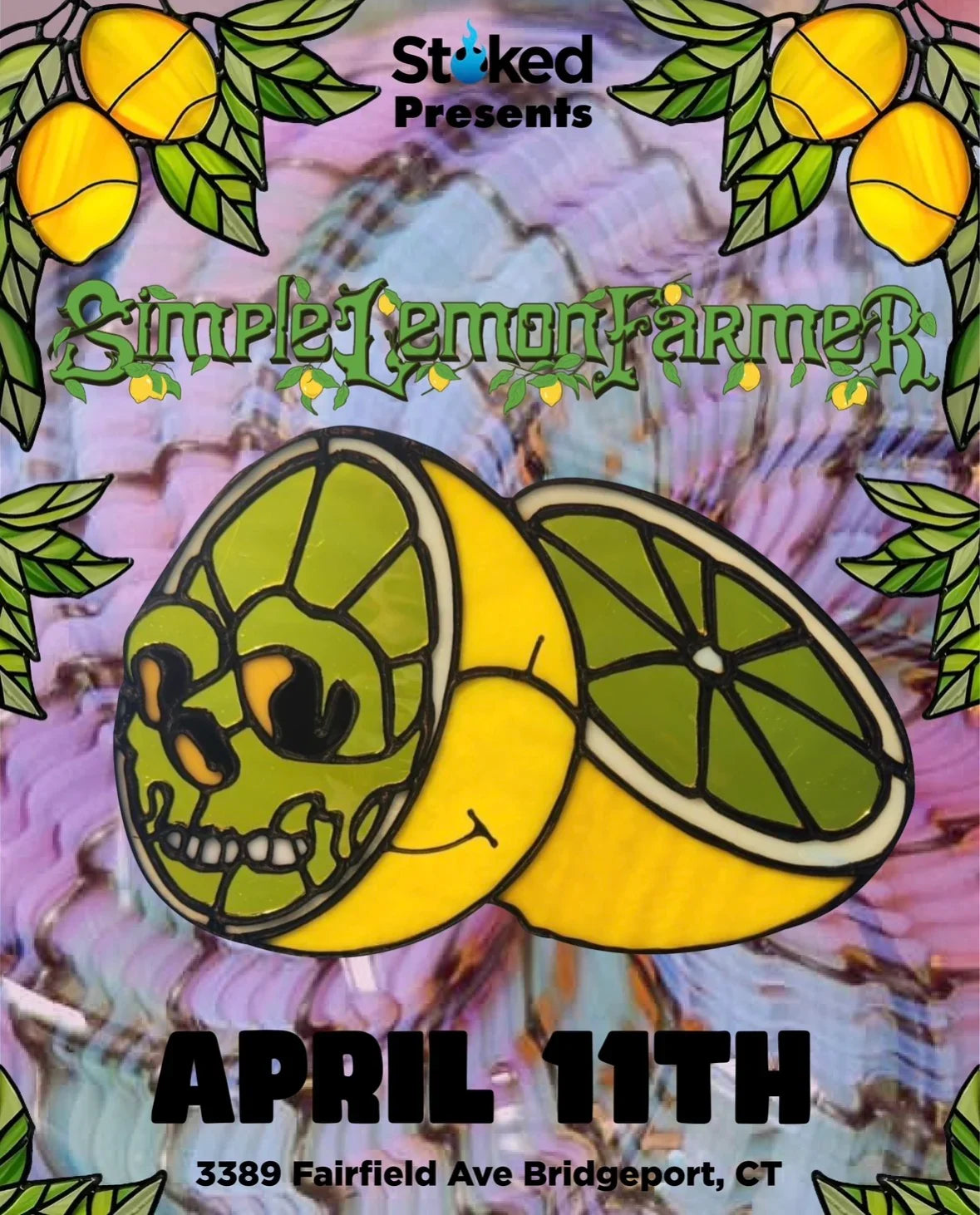 Event ticket graphic for Stoked Presents: Simple Lemon Farmer