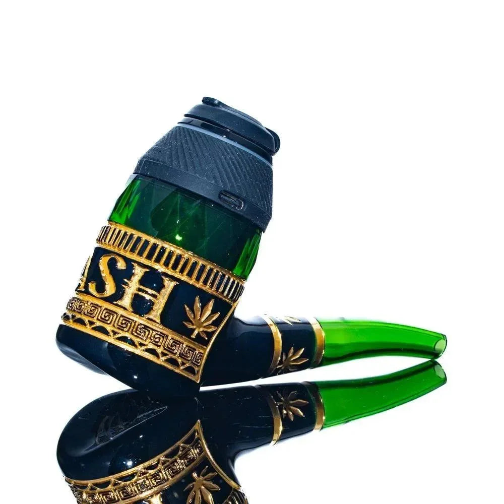 Green T Glass - Portland Green Hash Pipe Proxy Attachment