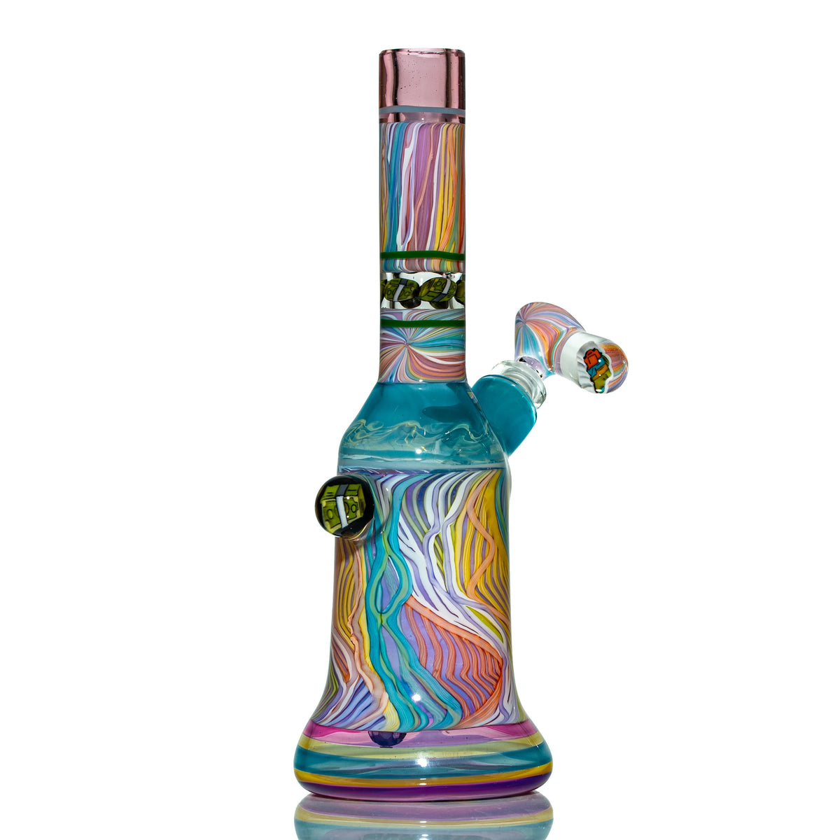 Hand-blown glass dab rig by Groe x Trip A
