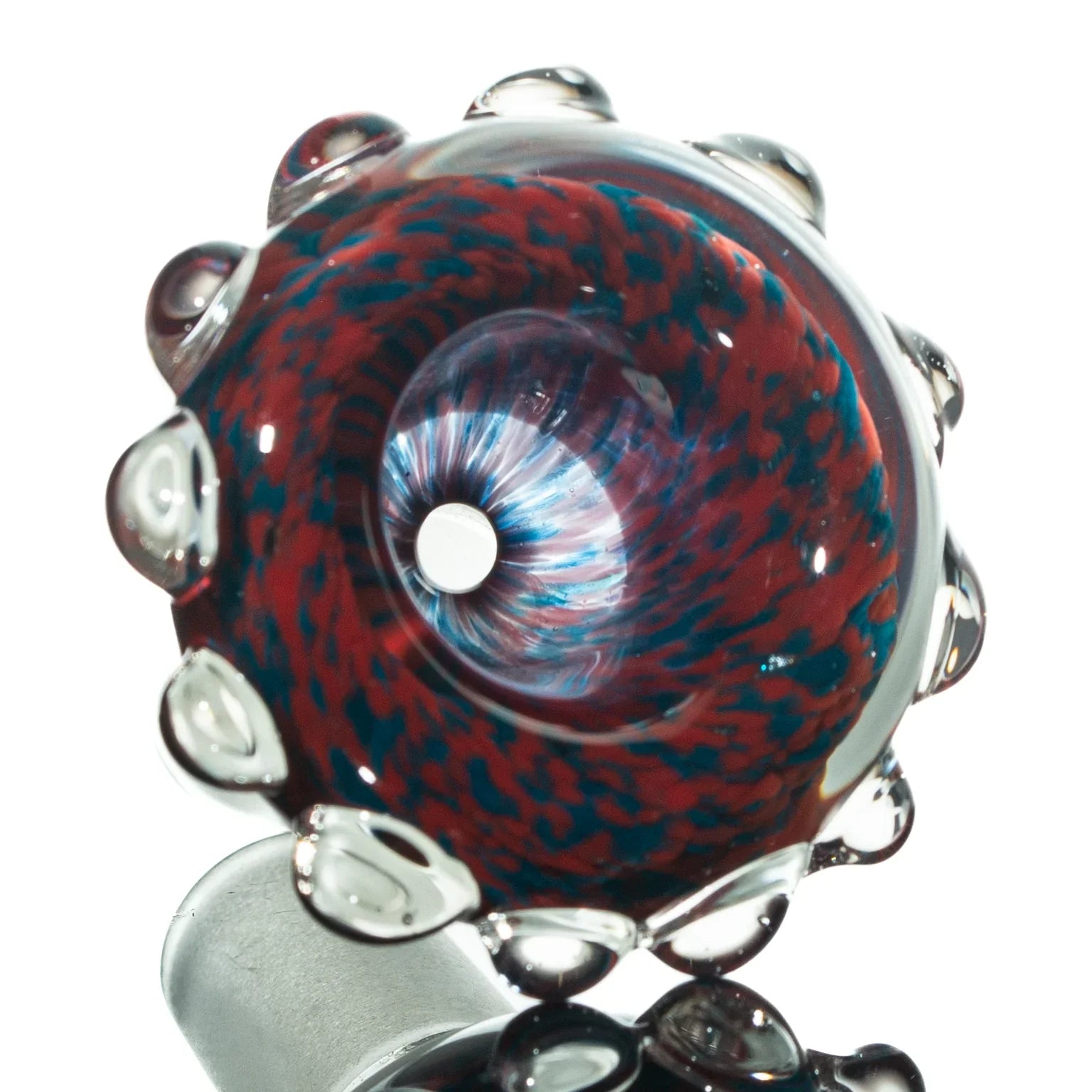 Humboldt Studios - Red & Blue 14mm Frit Slide