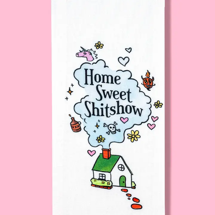 Bad Grandma - Home Sweet Shitshow Dish Towel