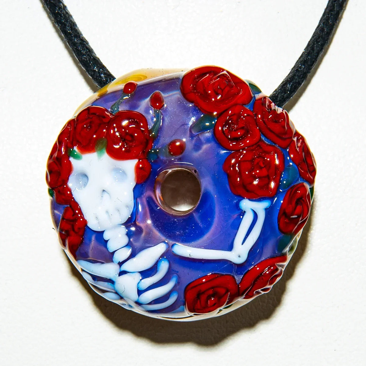 Bertha Donut hand-blown glass piece by KGB x Sarah Marblesbee