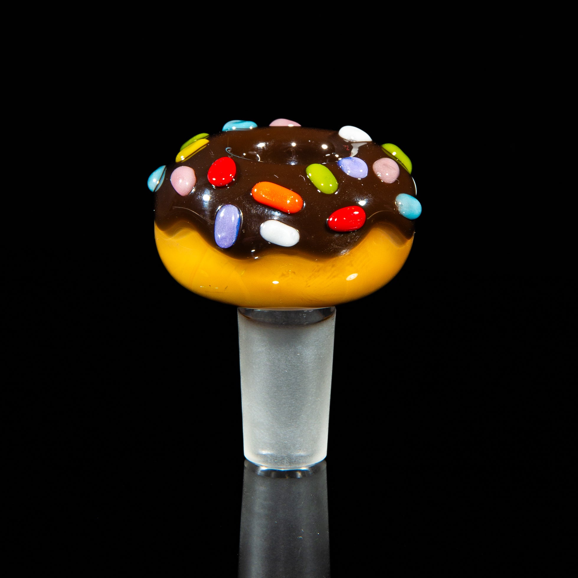 KGB Glass - Chocolate & Rainbow Sprinkles 14mm Slide