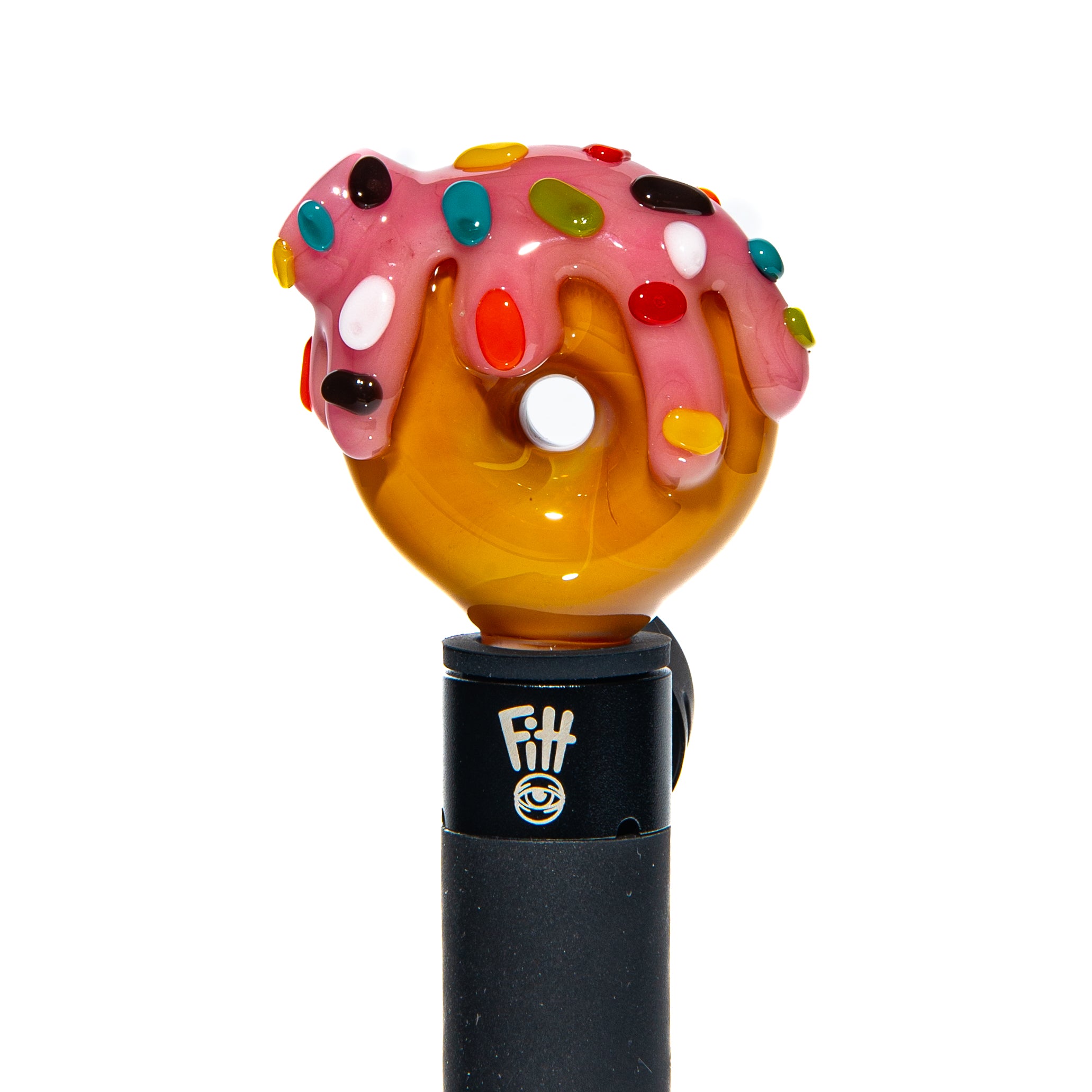 KGB Glass - Strawberry Drip & Rainbow Sprinkles Donut Pivot Top