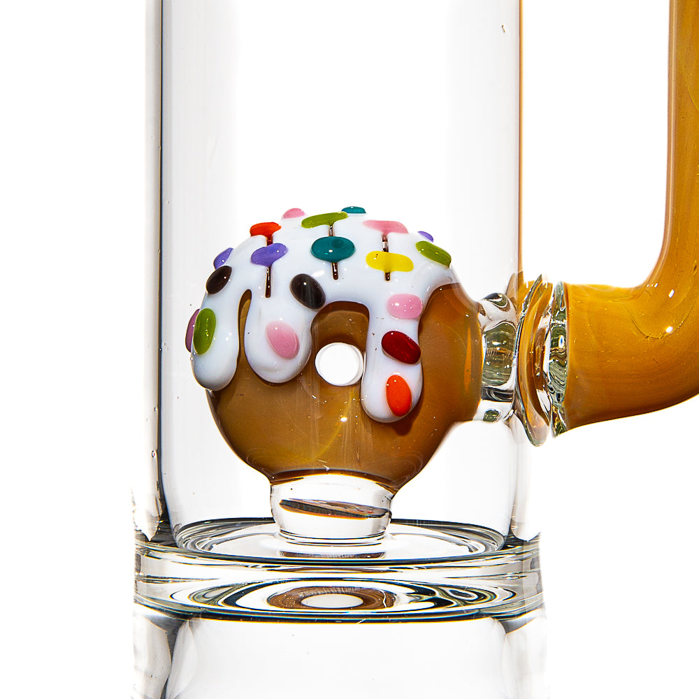KGB Glass - Vanilla Frosted Sprinkle 14mm Donut Tube