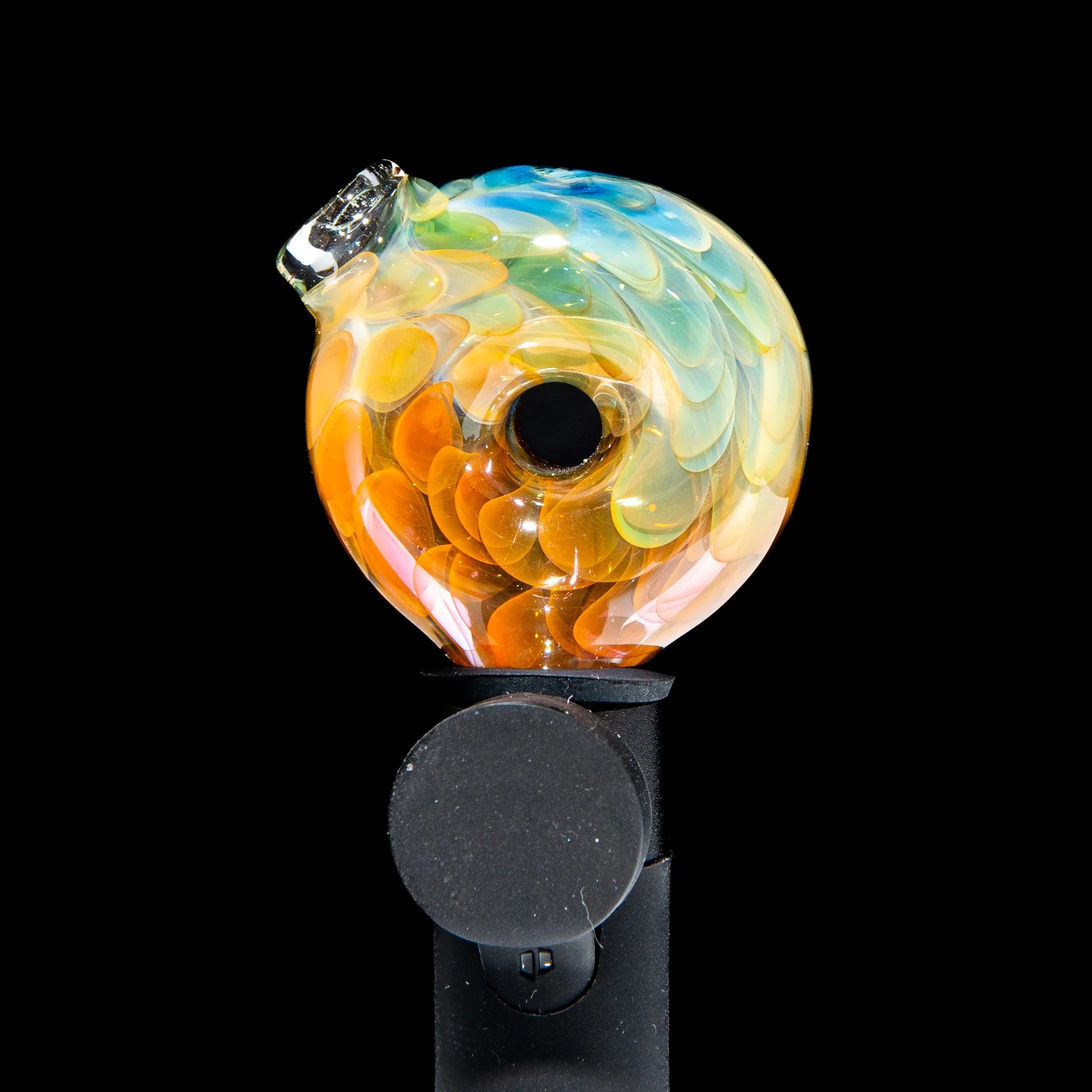 KGB Glass x Sarah Marblesbee - Chocolate & Vanilla Drizzle Fumed Donut Pivot Mouthpiece