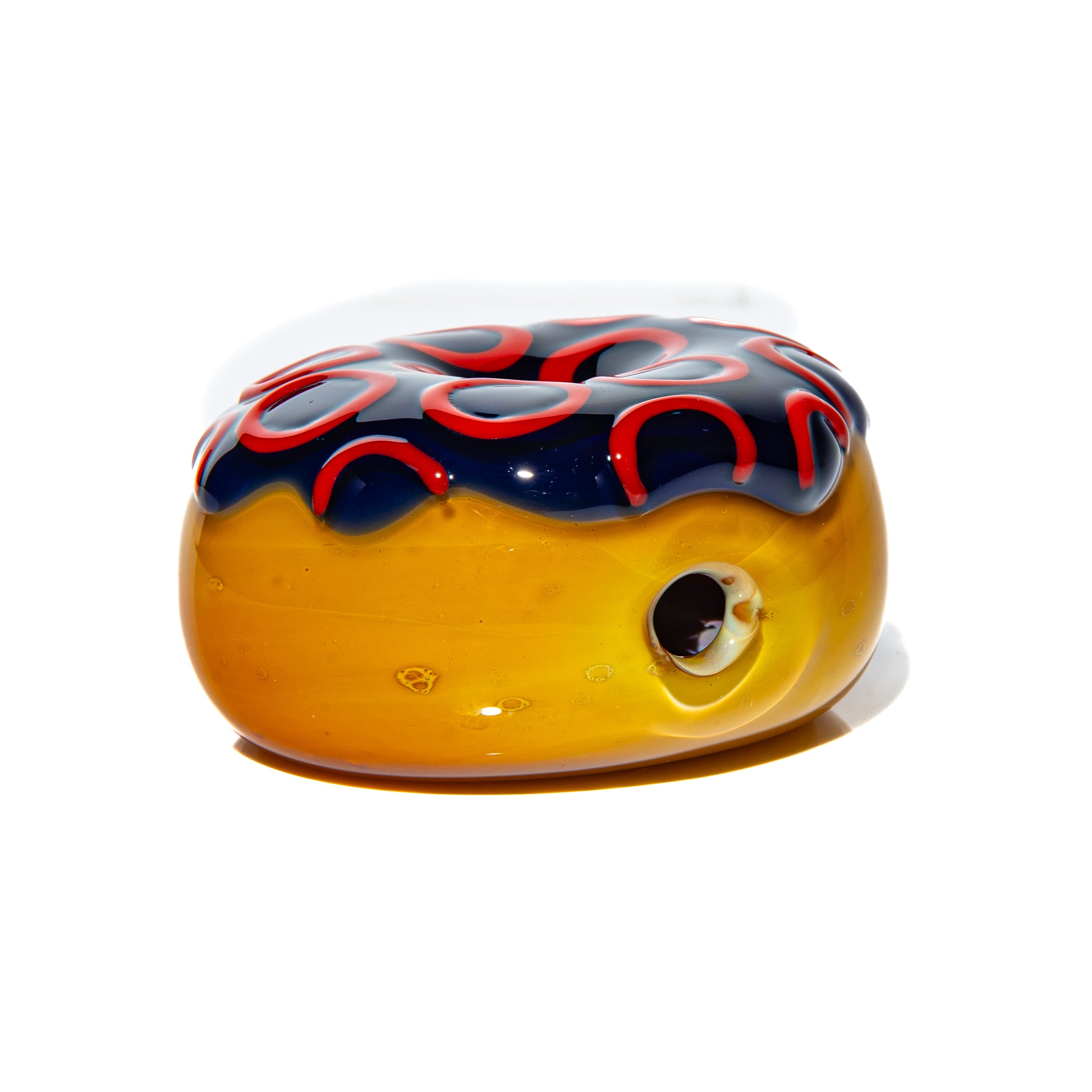 KGB Glass x Sarah Marblesbee - Fishman Donut Four Hole Pipe