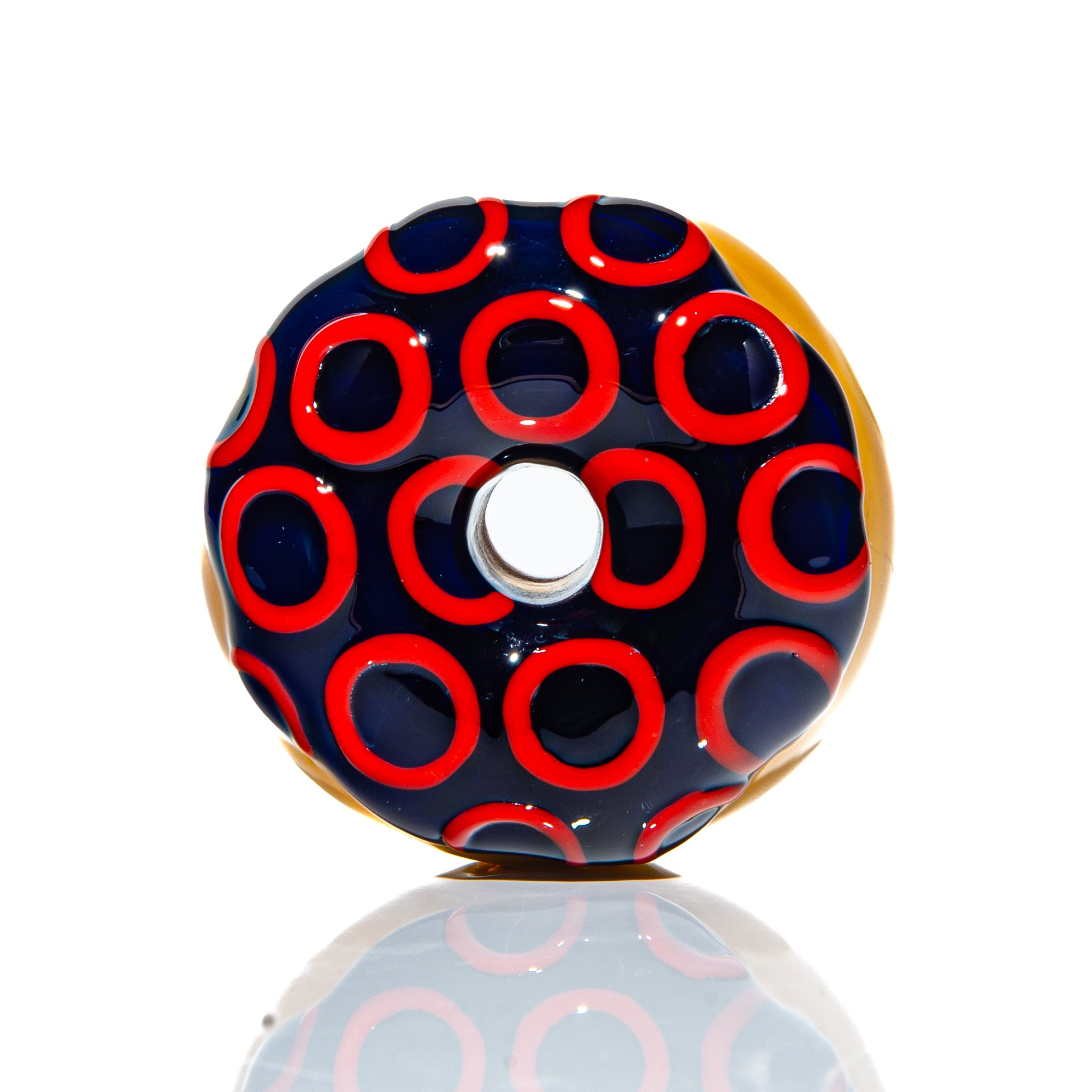 KGB Glass x Sarah Marblesbee - Fishman Donut Four Hole Pipe