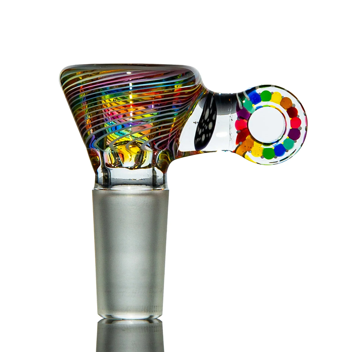 Hand-blown glass Vibe Saver Slide by Swiss Perc x Karma