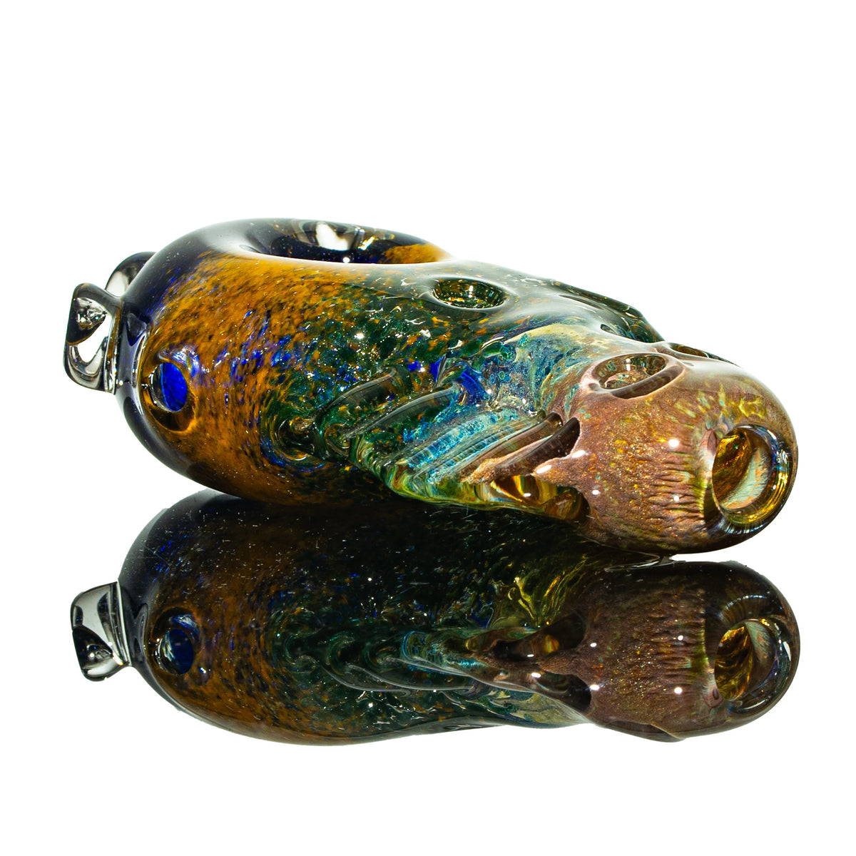Hand-blown glass Alien Artifact 1 by Kevin Beecher