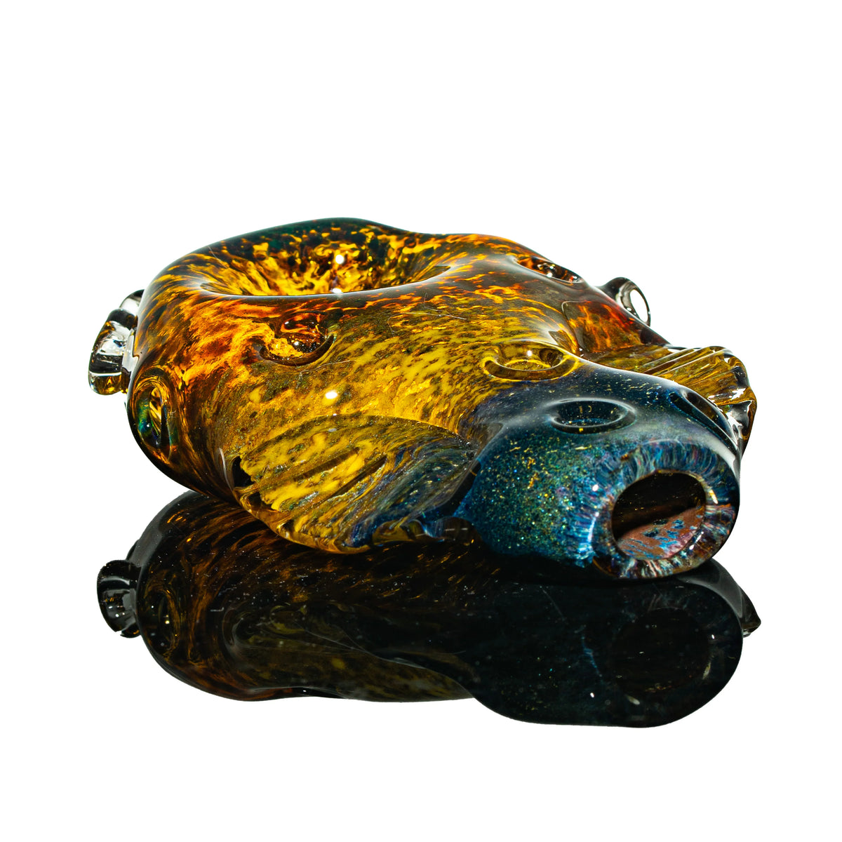 Hand-blown glass Alien Artifact 2 by Kevin Beecher