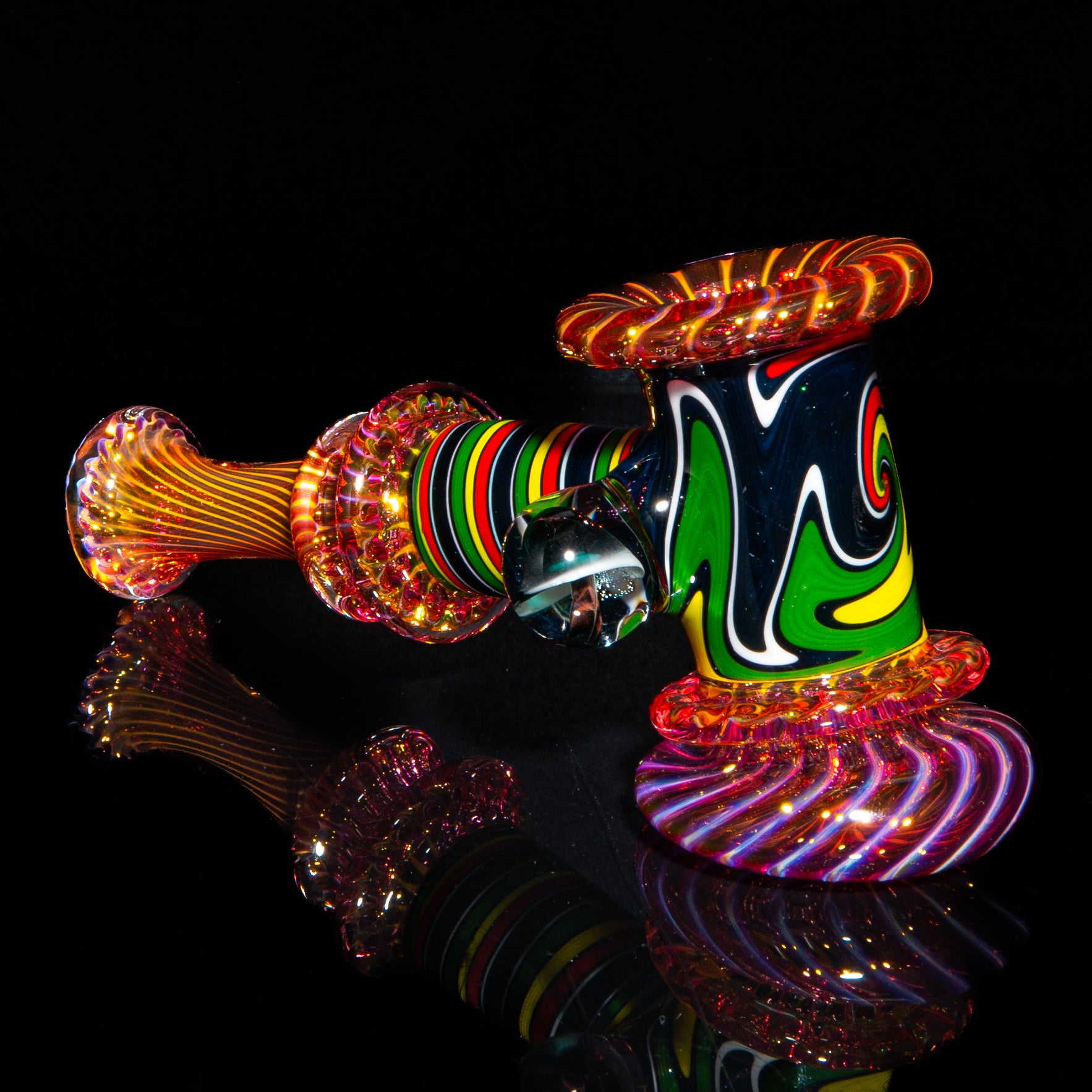 Kevin Beecher - Large Rasta Linework Fume Hammer