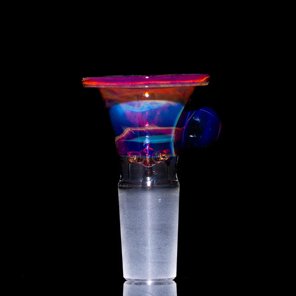 Llerandi Glass - Amber Purple Four Hole 14mm Slide