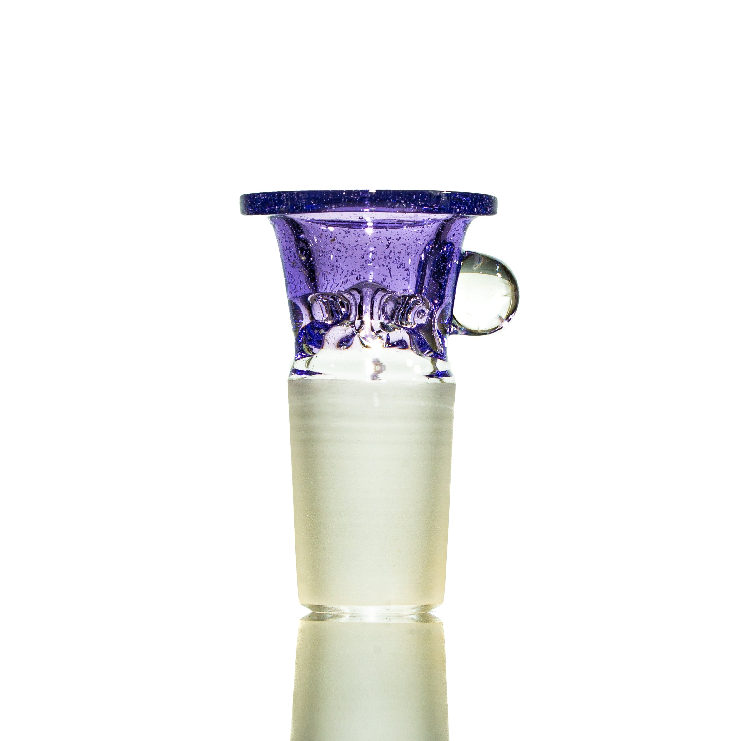 Llerandi Glass - Purple Lollipop Four Hole 18mm Slide