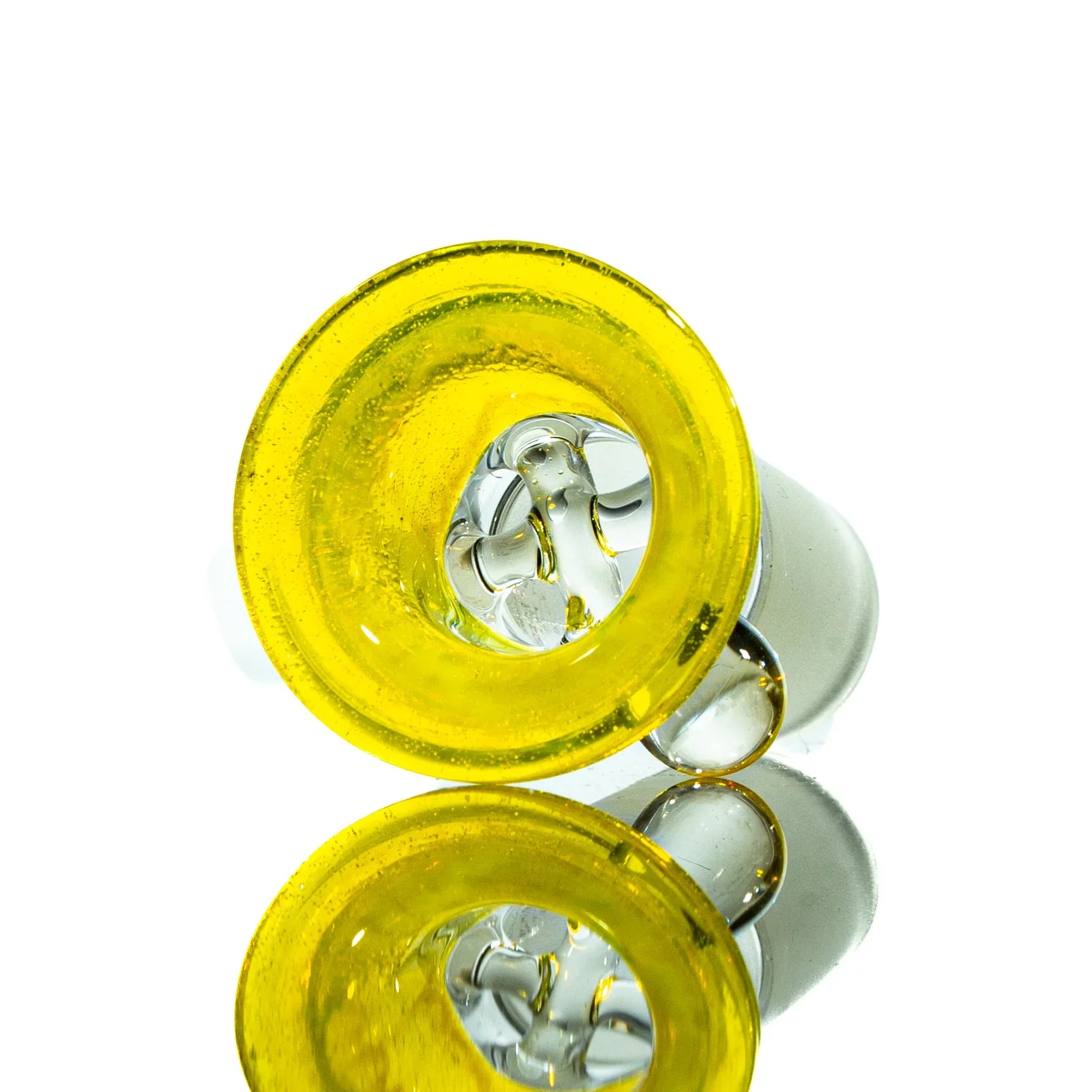 Llerandi Glass - Yellow Crayon Four Hole 18mm Slide