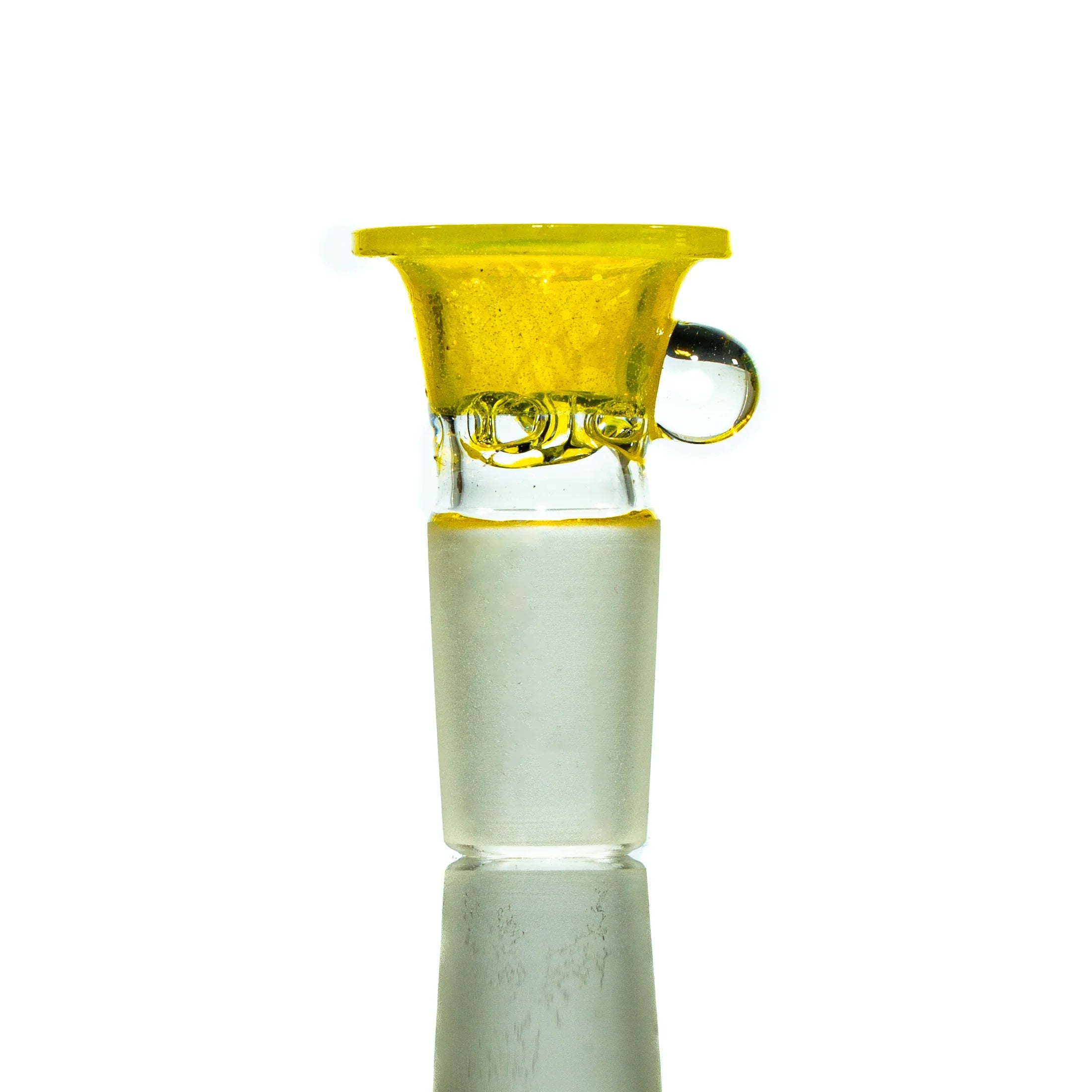 Llerandi Glass - Yellow Crayon Four Hole 18mm Slide