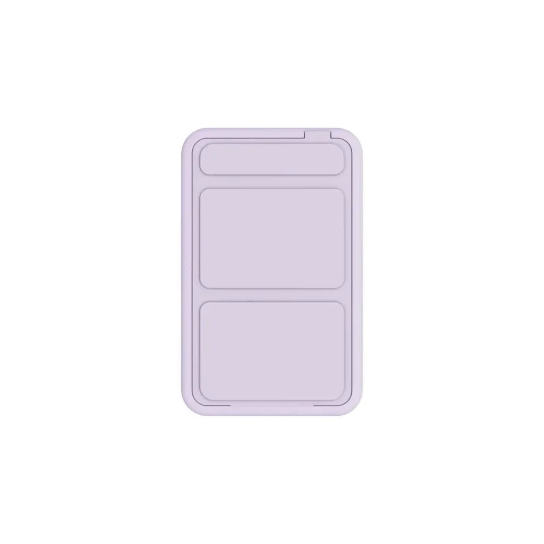 Lavender silicone three-compartment stash tray for smoking accessories