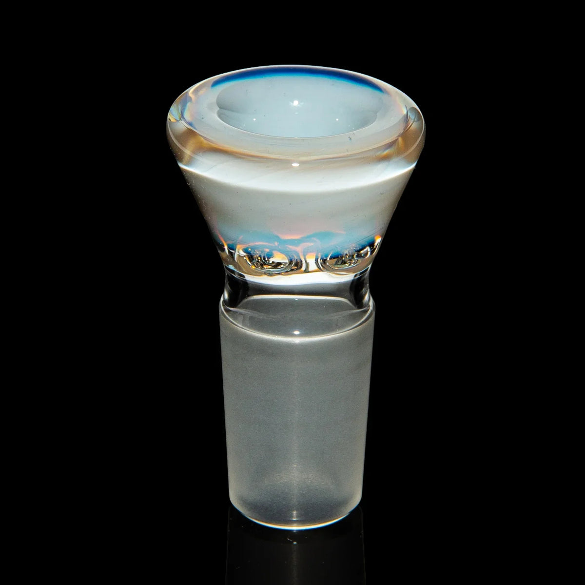 Hand-blown glass Martini Four Hole 18mm Slide by Kenta Kito