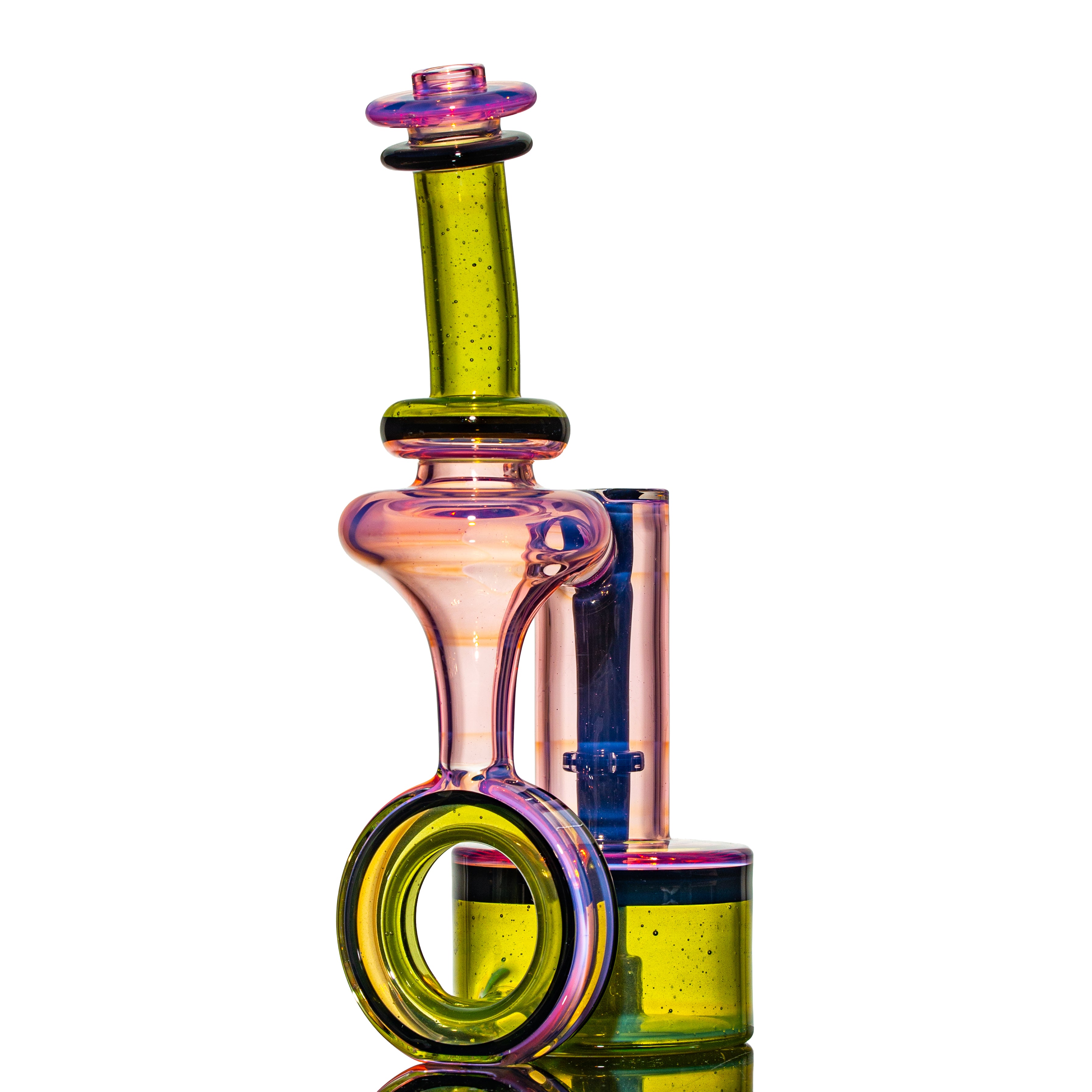 Bear Mountain Studios - Karmaline & Green Opal 10mm Double Diffused Halo RBR