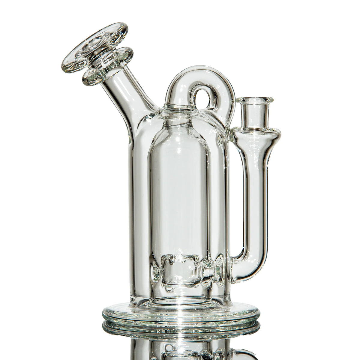 Hand-blown glass dab rig with a scuba tank design by Richie Gage
