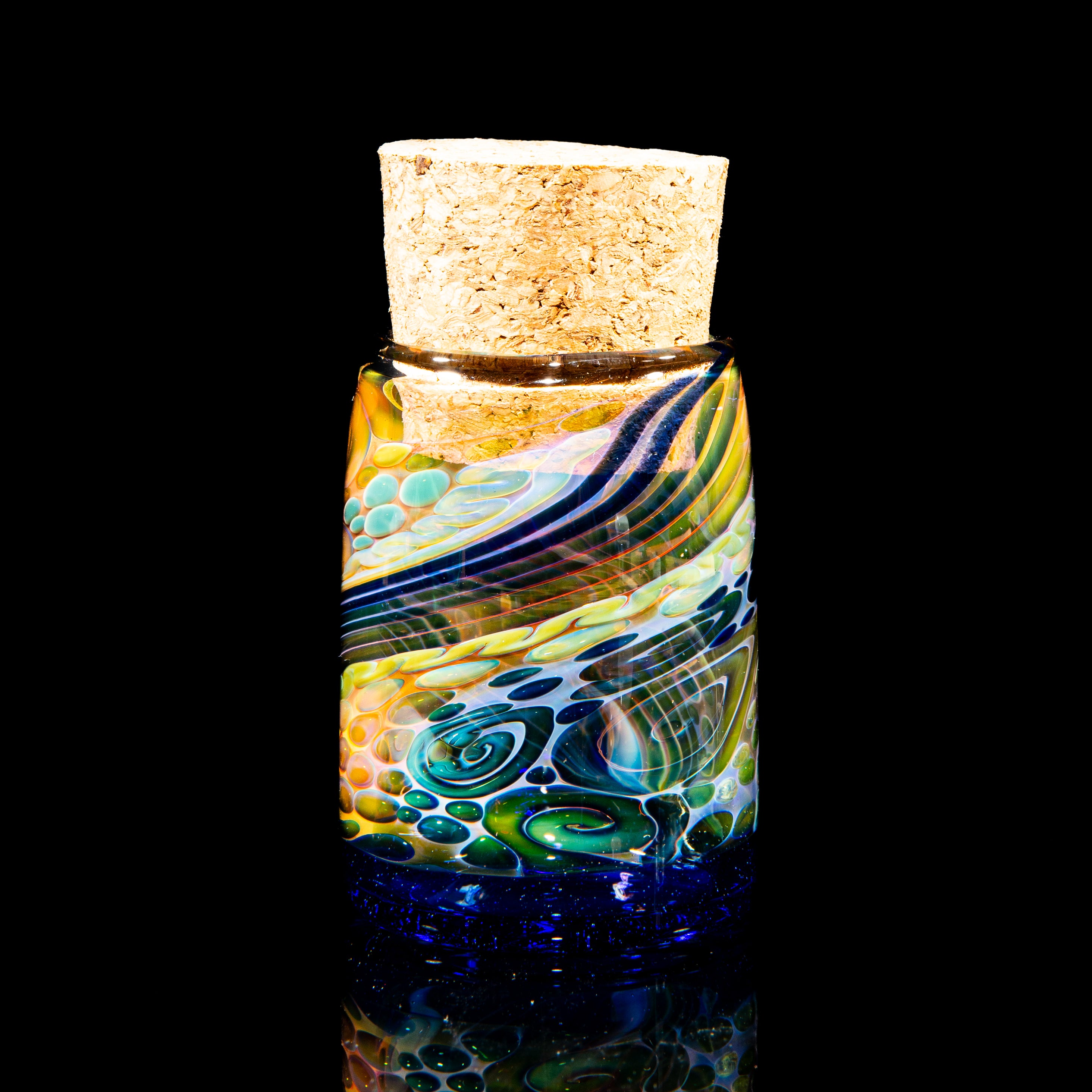 Sarah Marblesbee - Cobalt Fumed Nug Jar