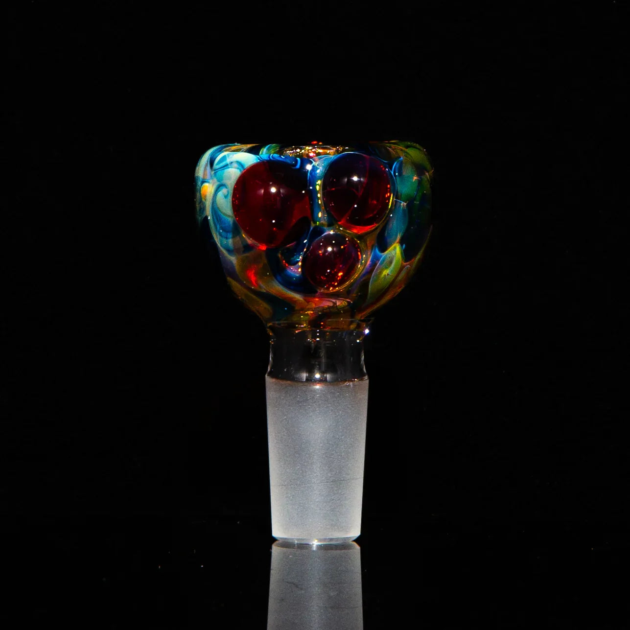 Sarah Marblesbee - Fumed Red Dot Four Hole 14MM Slide