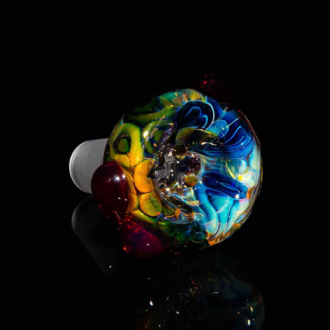 Sarah Marblesbee - Fumed Red Dot Four Hole 14MM Slide