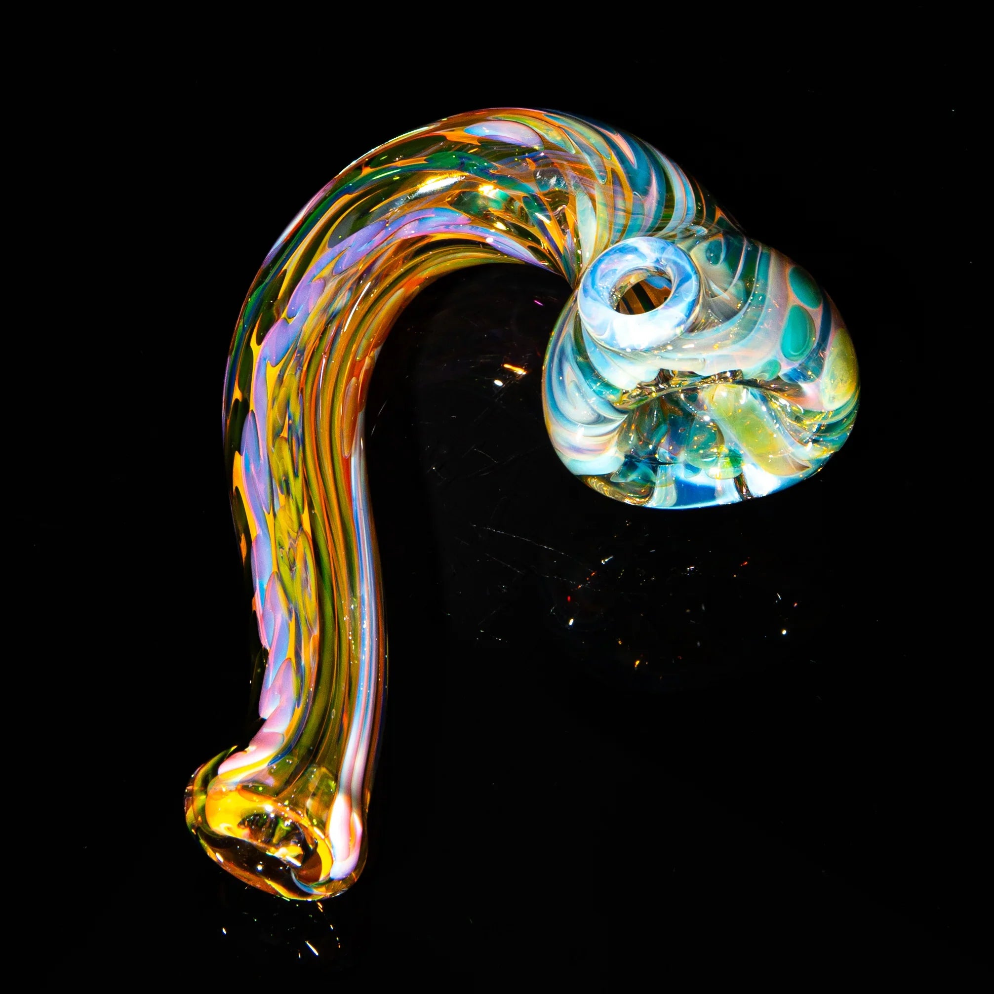 Sarah Marblesbee - Inside Out Fumed Opal Dot Four Hole Sherlock